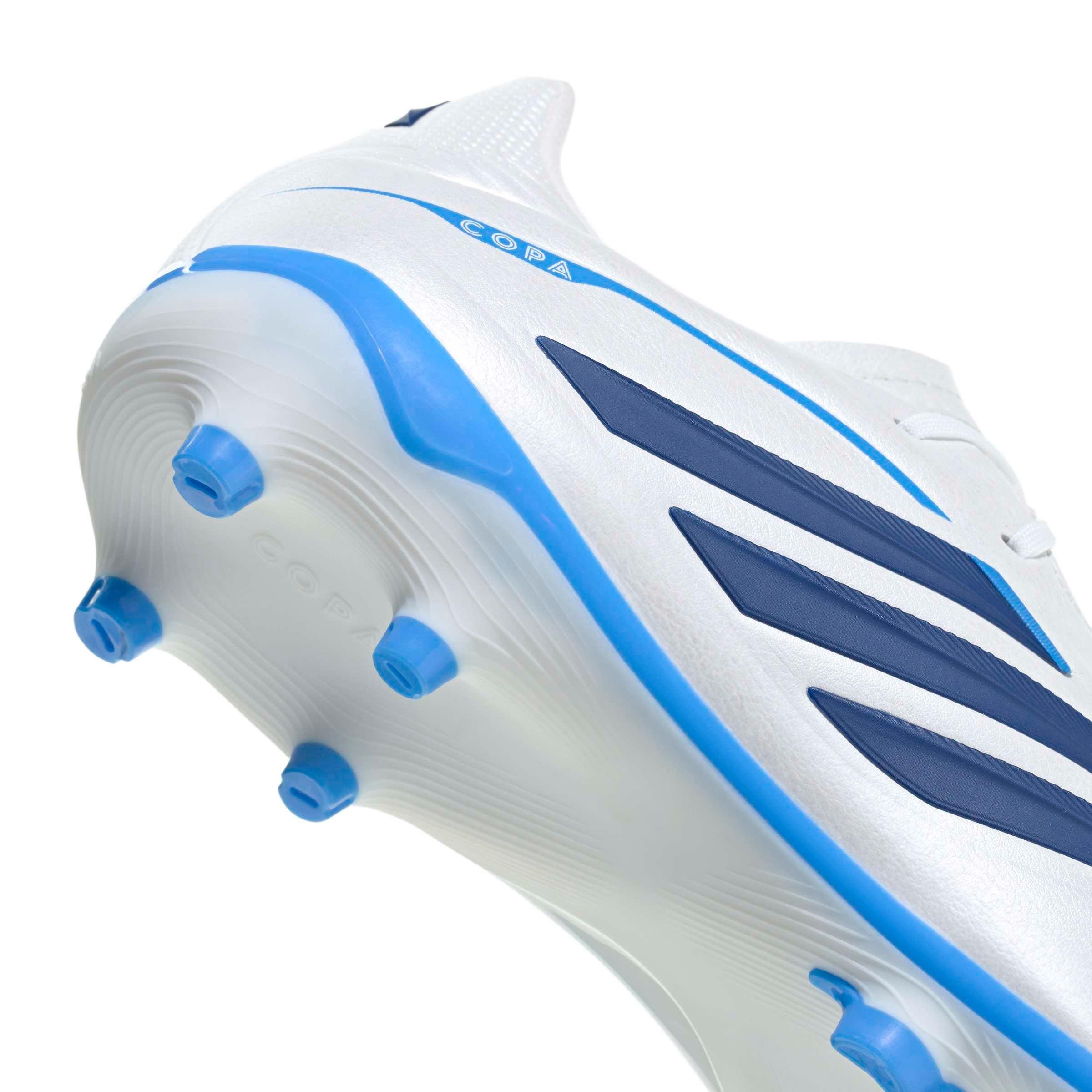 adidas Copa Pure IV League FG "Zero/Dark Blue/Lucid Ray Blue" Grade School Kids' Soccer Cleat - ZERO/DK BLUE/BLUE