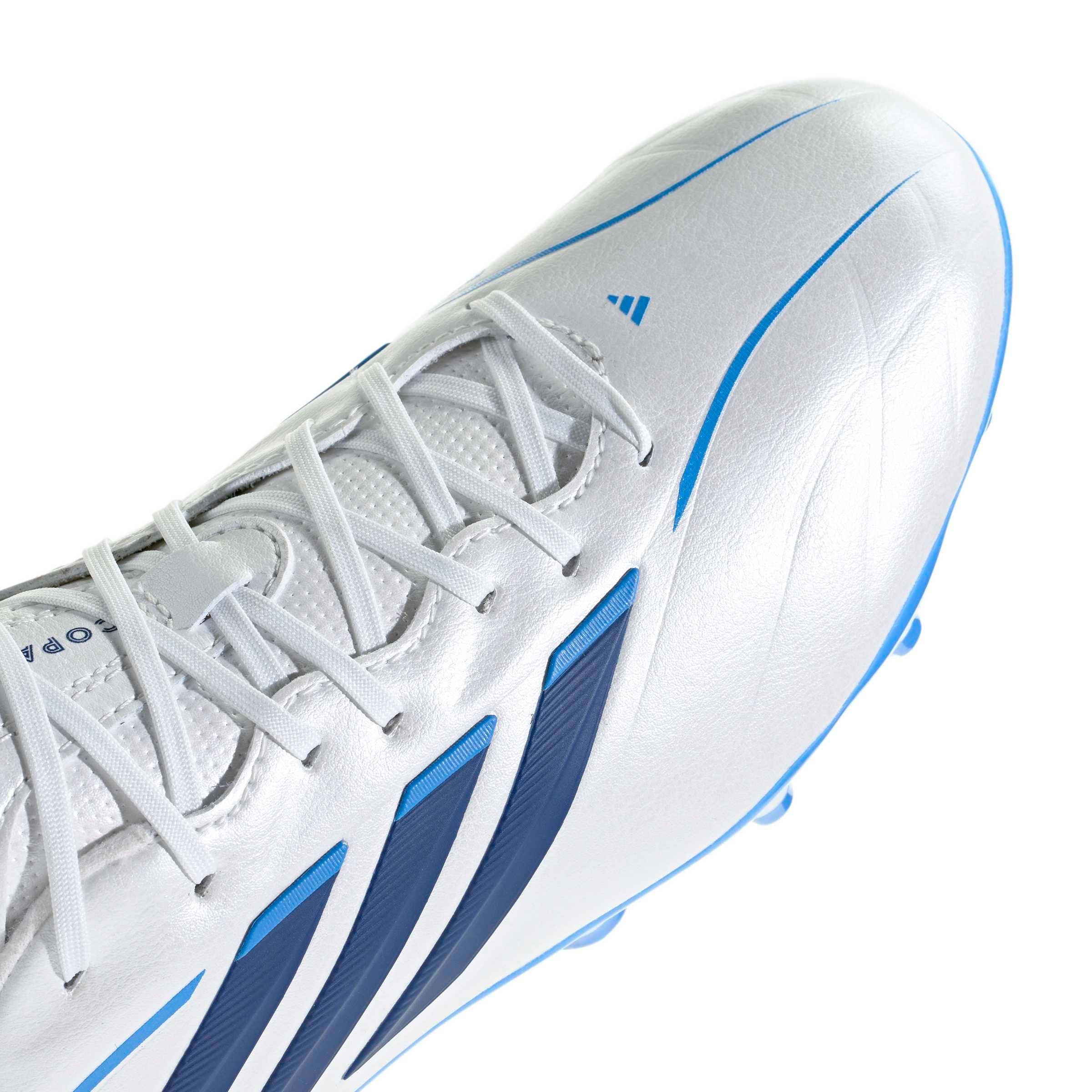 adidas Copa Pure IV League FG "Zero/Dark Blue/Lucid Ray Blue" Grade School Kids' Soccer Cleat - ZERO/DK BLUE/BLUE