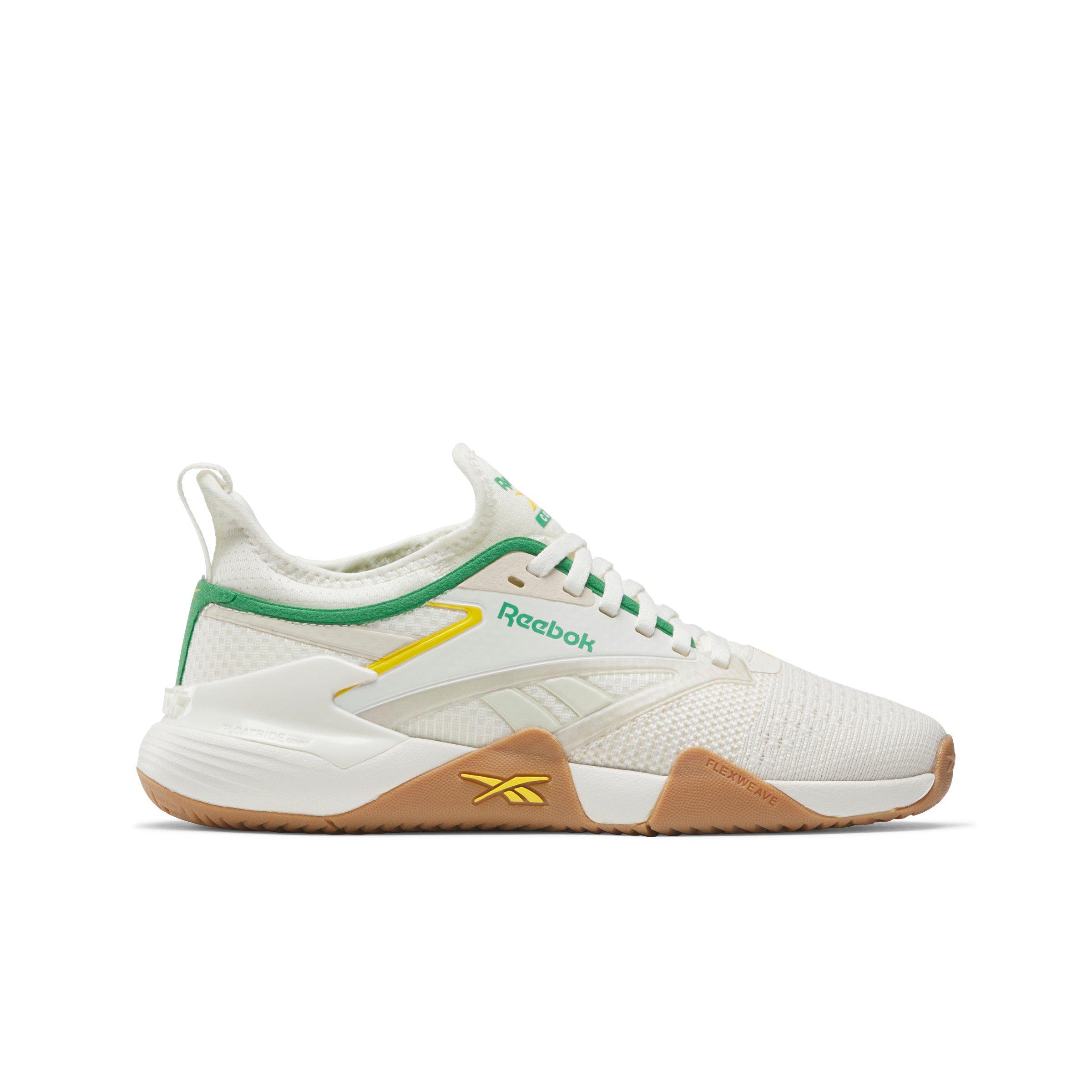 Reebok Nano Court "Chalk/Alabaster/Upgrade Green" Women's Training Shoe - CHALK/ALABASTER/GREEN Thumbnail View 1