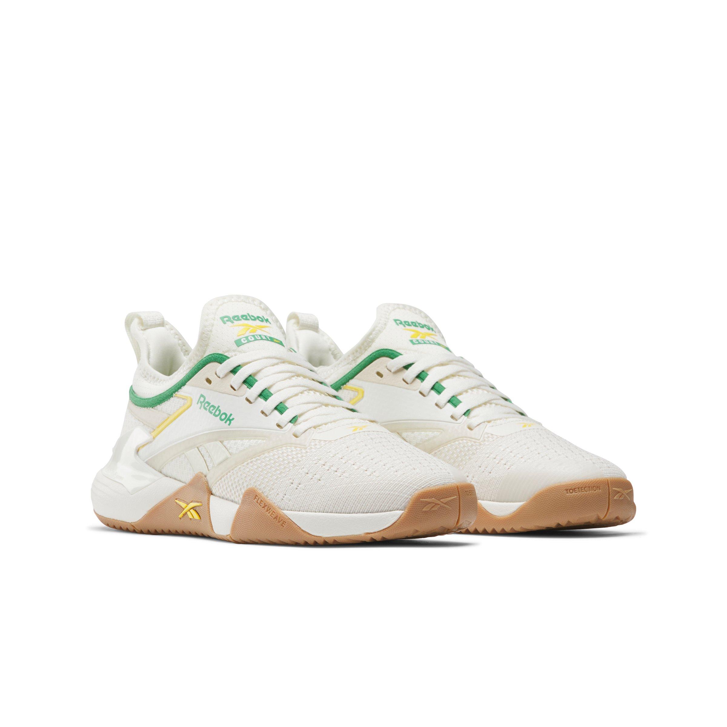 Reebok Nano Court "Chalk/Alabaster/Upgrade Green" Women's Training Shoe - CHALK/ALABASTER/GREEN Thumbnail View 2