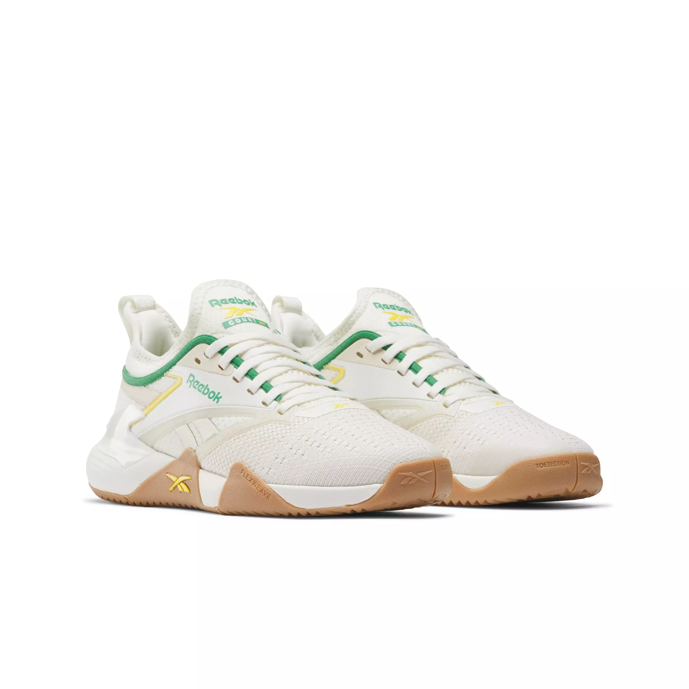 Reebok Nano Court "Chalk/Alabaster/Upgrade Green" Women's Training Shoe - CHALK/ALABASTER/GREEN