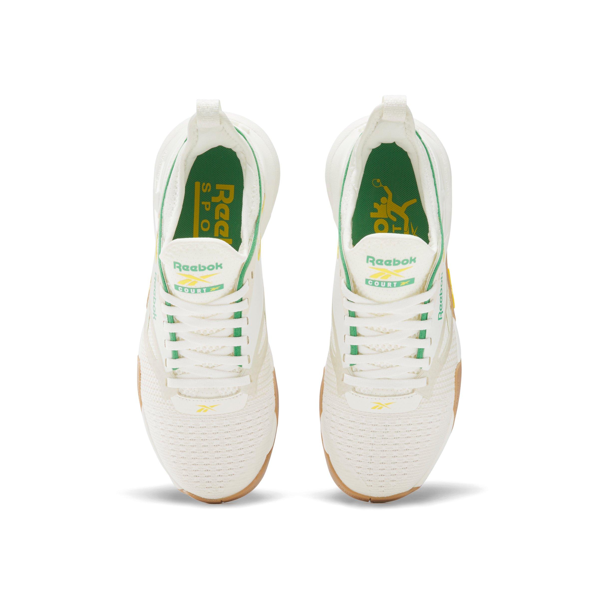 Reebok Nano Court "Chalk/Alabaster/Upgrade Green" Women's Training Shoe - CHALK/ALABASTER/GREEN Thumbnail View 4