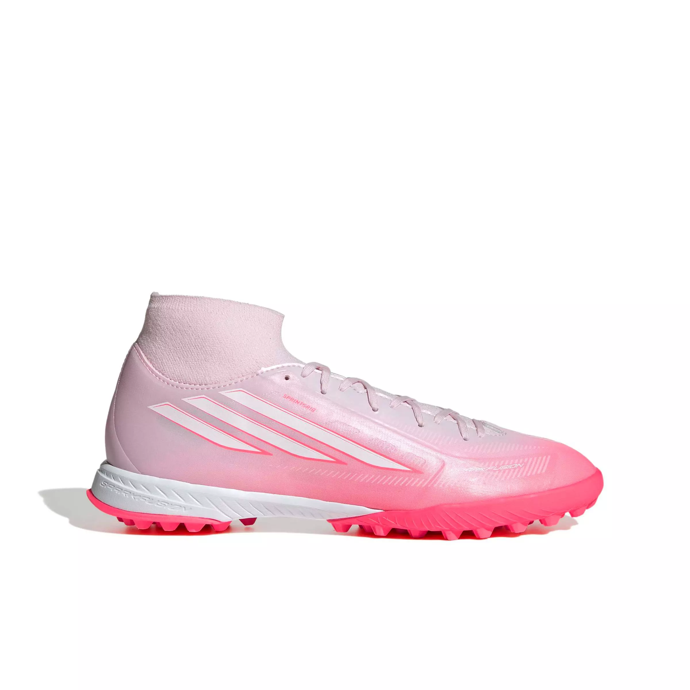 adidas F50 Sparkfusion League MC Turf "Solar Turbo/White/Pink" Women's Soccer Shoe - SOLAR/WHITE/PINK