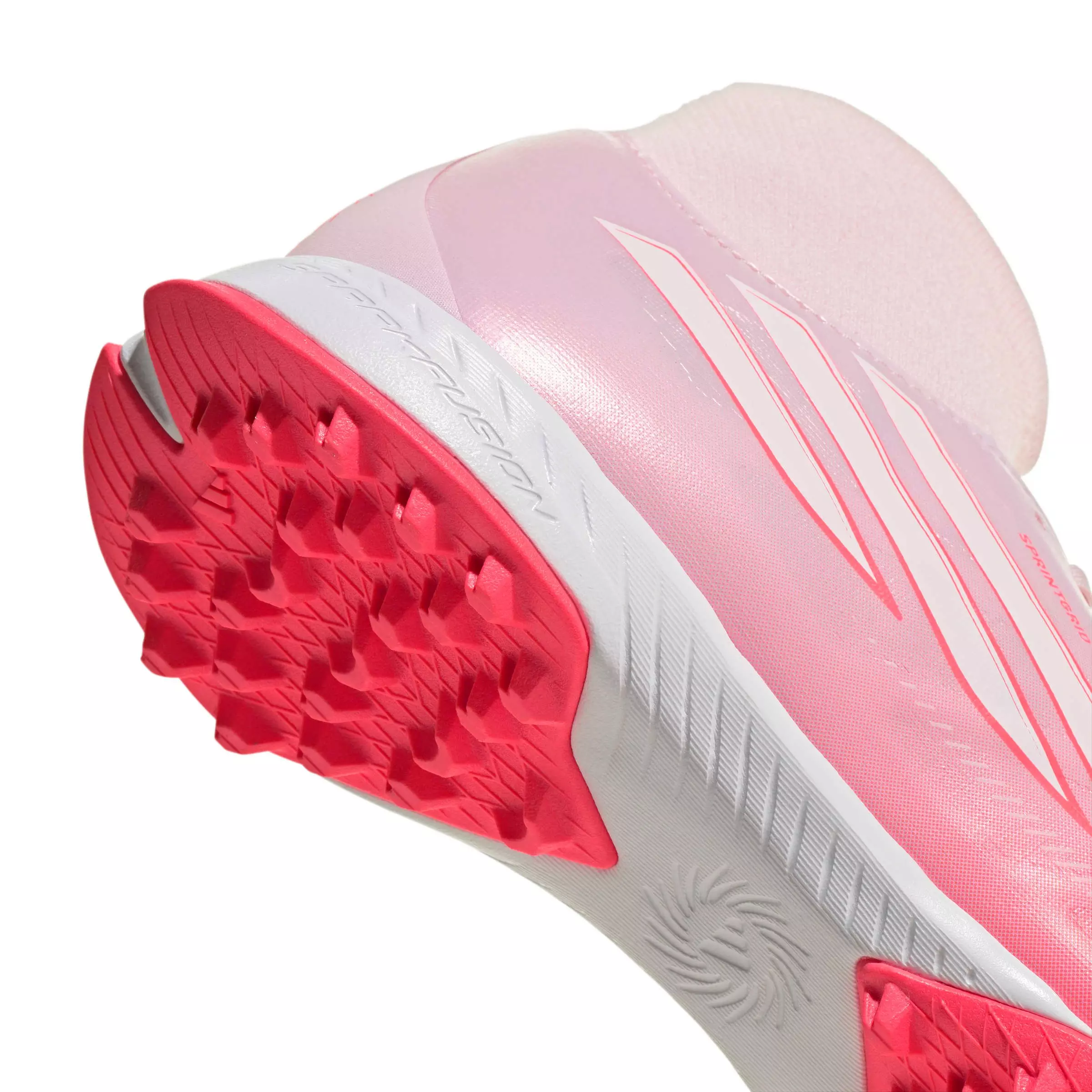 adidas F50 Sparkfusion League MC Turf "Solar Turbo/White/Pink" Women's Soccer Shoe - SOLAR/WHITE/PINK