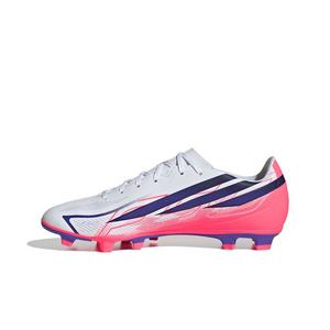 adidas F50 Hyperfast Club MG "Ftwr White/Solar Purple/Solar Turbo" Men's Soccer Cleat - WHITE/PURPLE/SOLAR