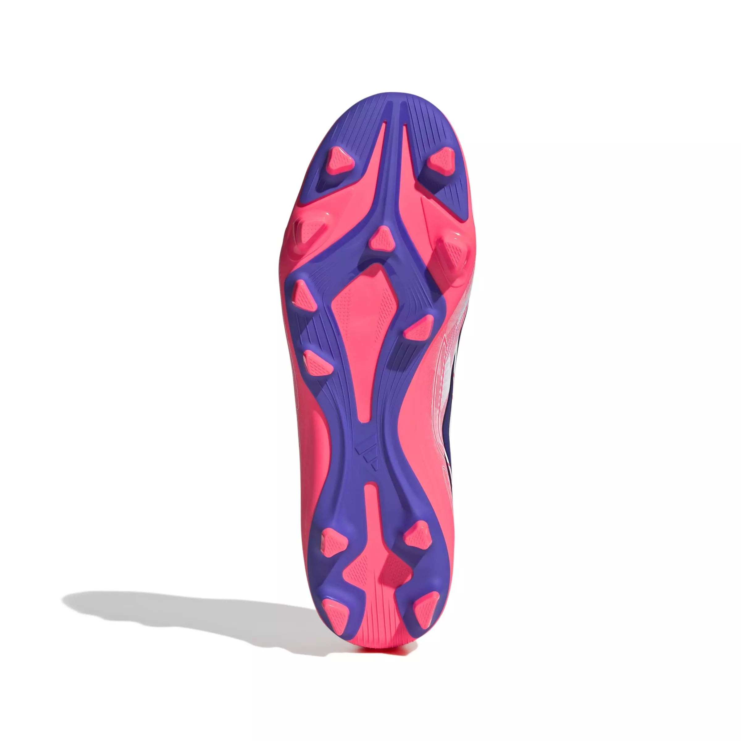 adidas F50 Hyperfast Club MG "Ftwr White/Solar Purple/Solar Turbo" Men's Soccer Cleat - WHITE/PURPLE/SOLAR