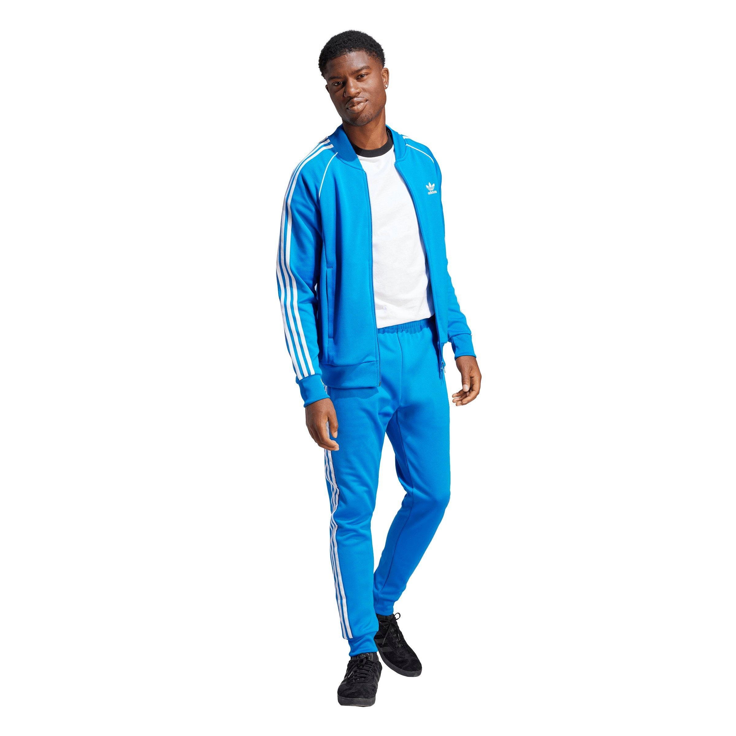 Adidas originals blue on sale tracksuit