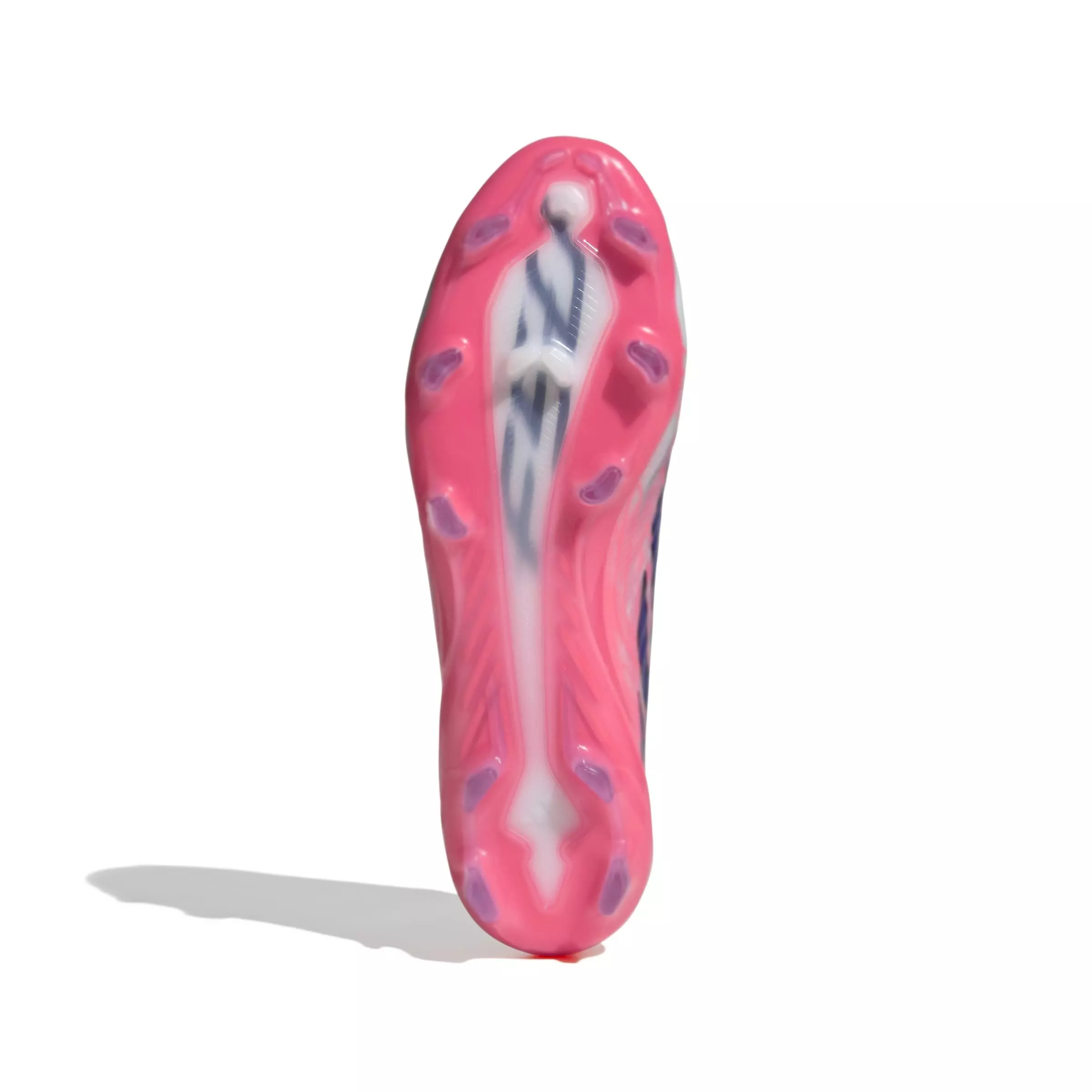 adidas F50 Hyperfast Pro FG "Ftwr White/Solar Purple/Solar Turbo" Men's Soccer Cleat - WHITE/PURPLE/SOLAR