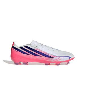 adidas F50 Hyperfast Pro FG "Ftwr White/Solar Purple/Solar Turbo" Men's Soccer Cleat - WHITE/PURPLE/SOLAR