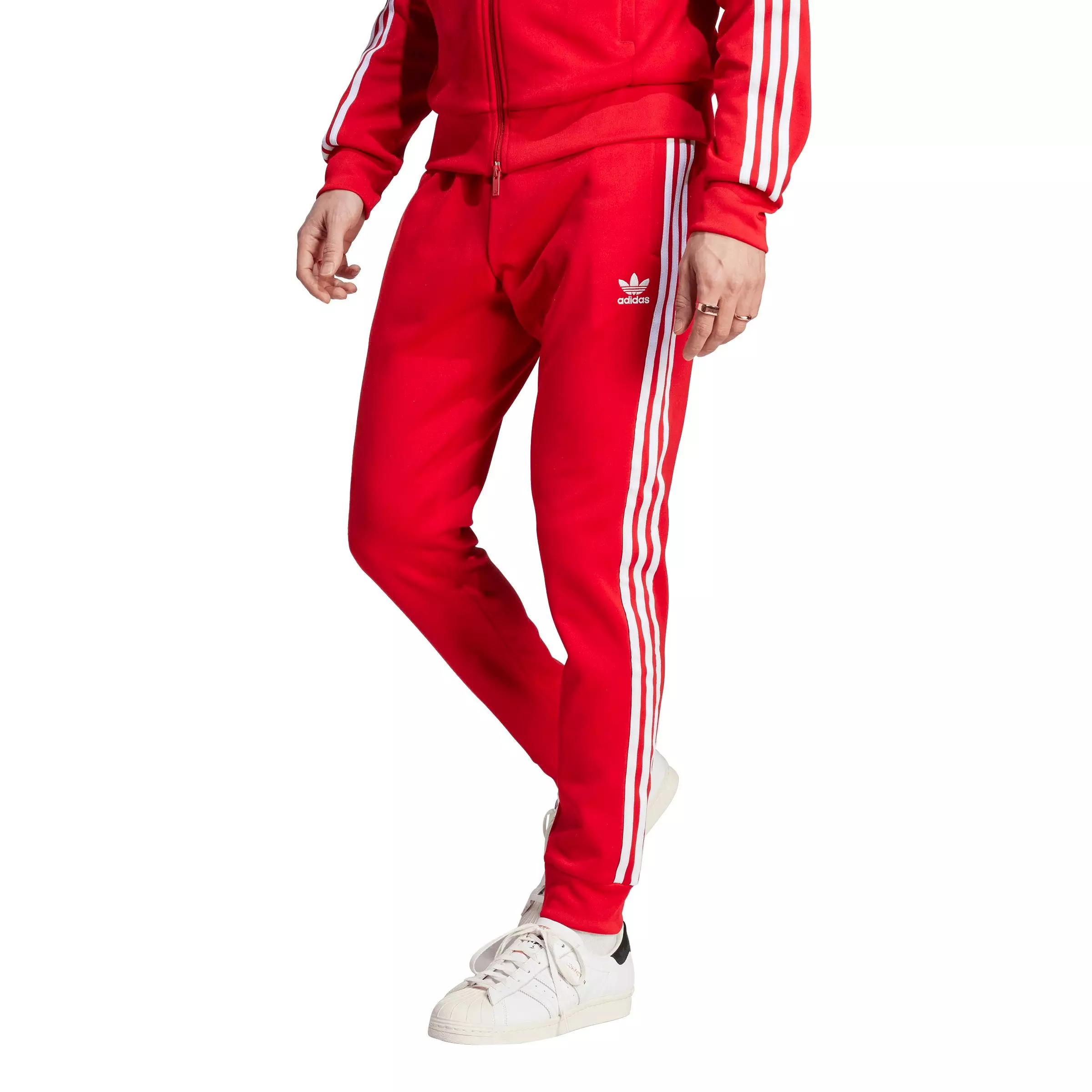 adidas Originals Men's Adicolor Classics SST Track Pants-Red - RED