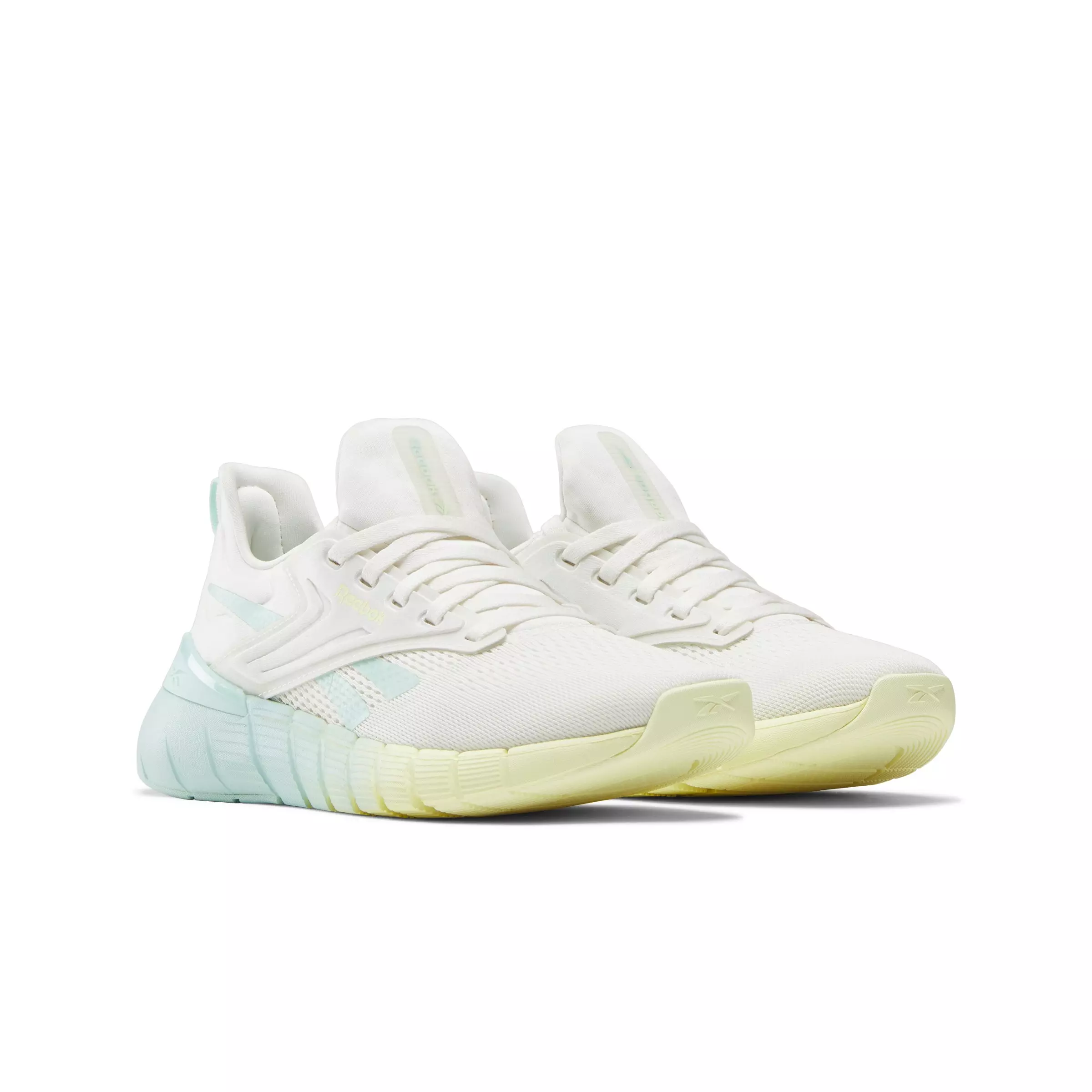 Reebok Nano Gym "Chalk/Yellow Haze/Glitch Aqua" Women's Training Shoe - CHALK/YELLOW/AQUA