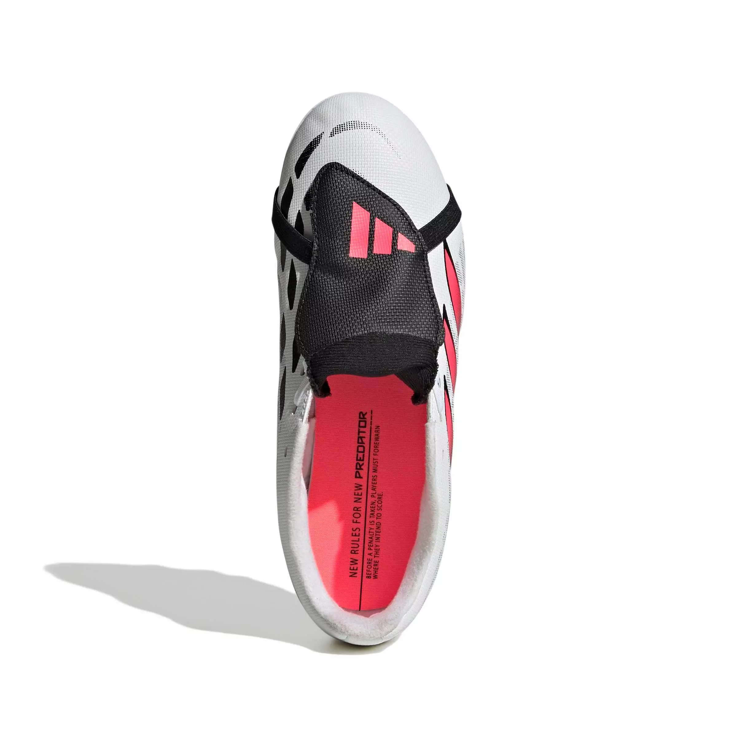 adidas Predator Club FO Tongue MG "White/Solar Turbo/Core Black" Grade School Kids' Soccer Cleat - WHITE/SOLAR/BLACK