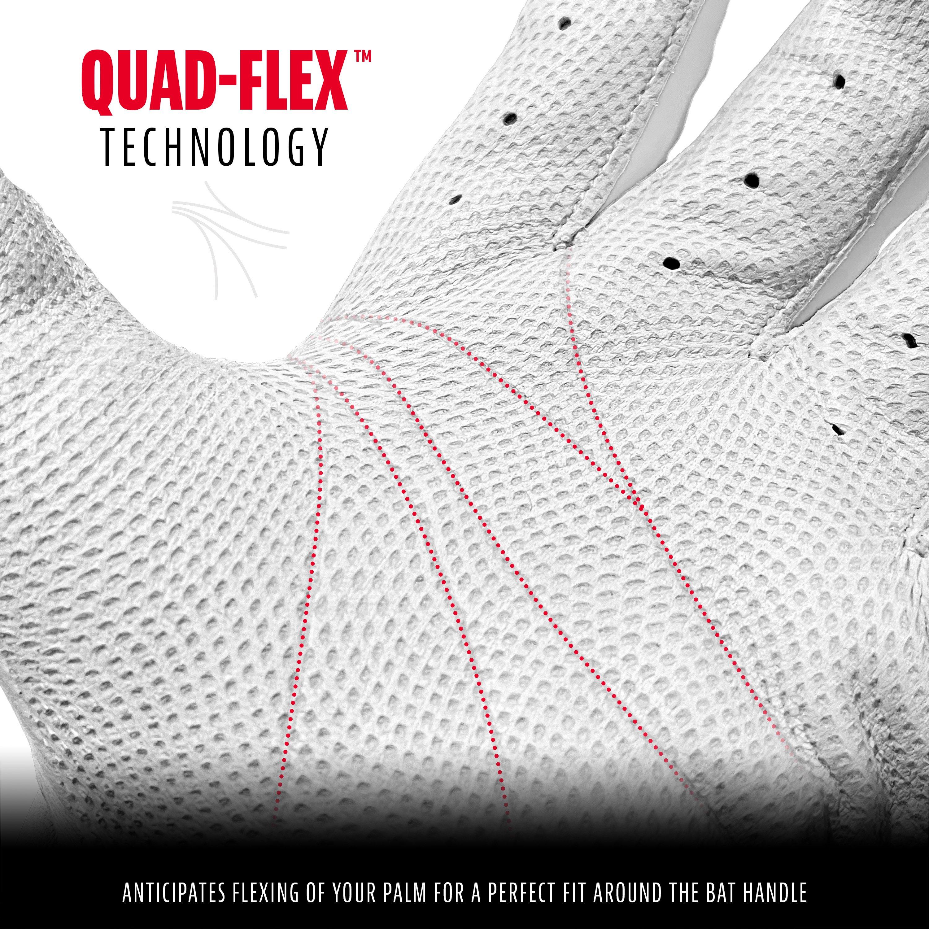 Franklin Sports Youth MLB CFX Pro Series Batting Gloves - Pearl