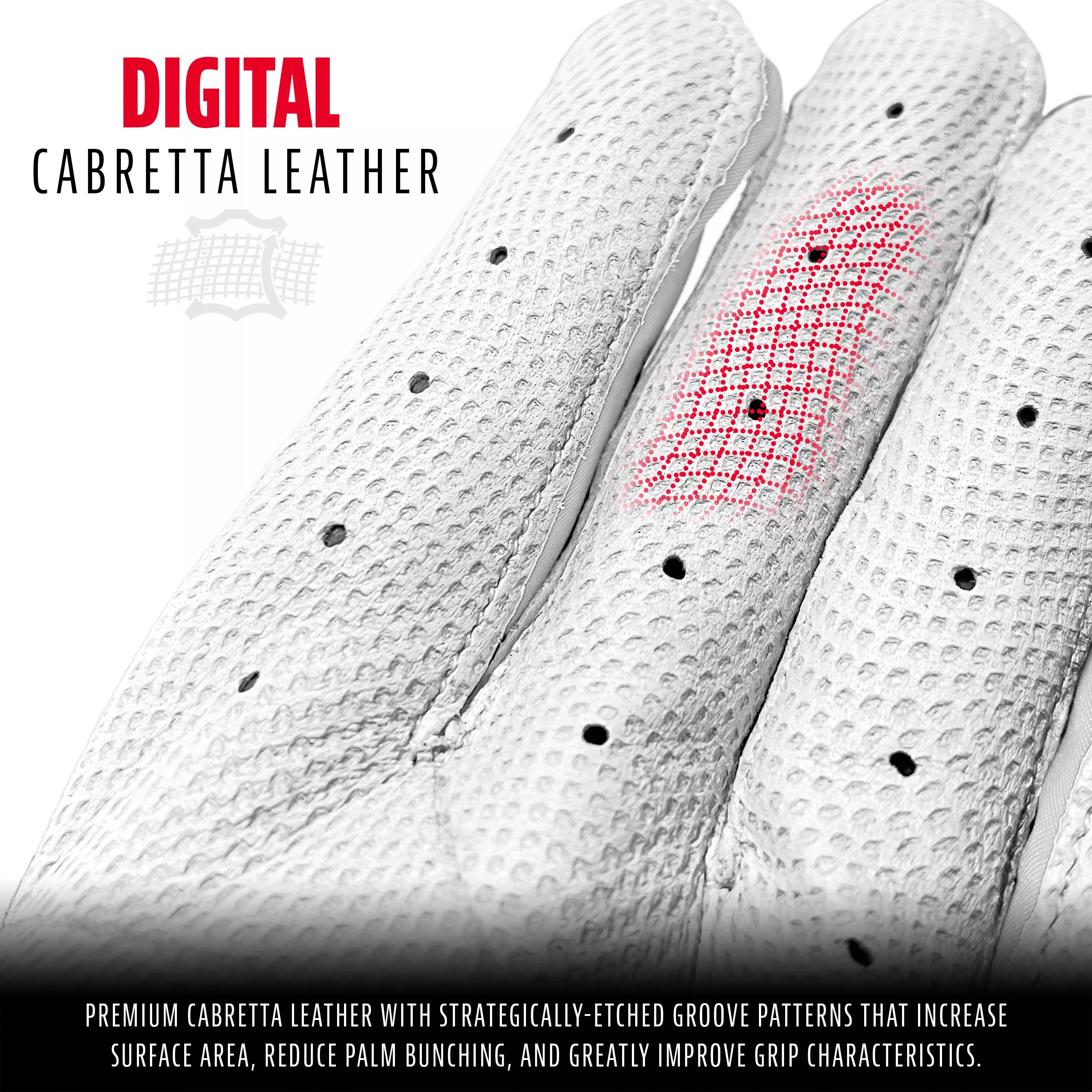 Franklin Sports Youth MLB CFX Pro Series Batting Gloves - Pearl - PEARL