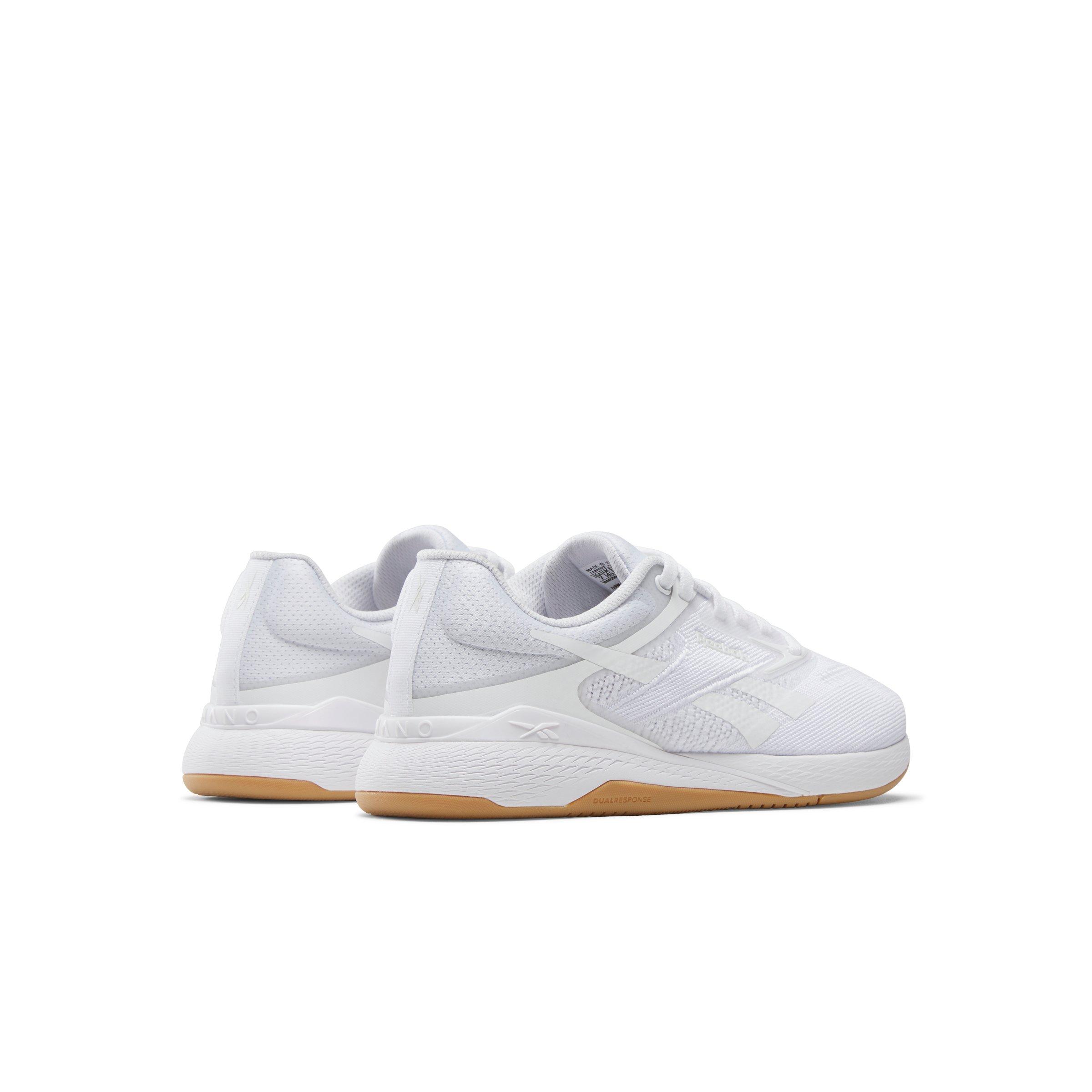 Reebok Nano X5 Training "Ftw White/Barely Grey/Reebok Gum" Women's Training Shoe - WHITE/GREY/GUM Thumbnail View 3