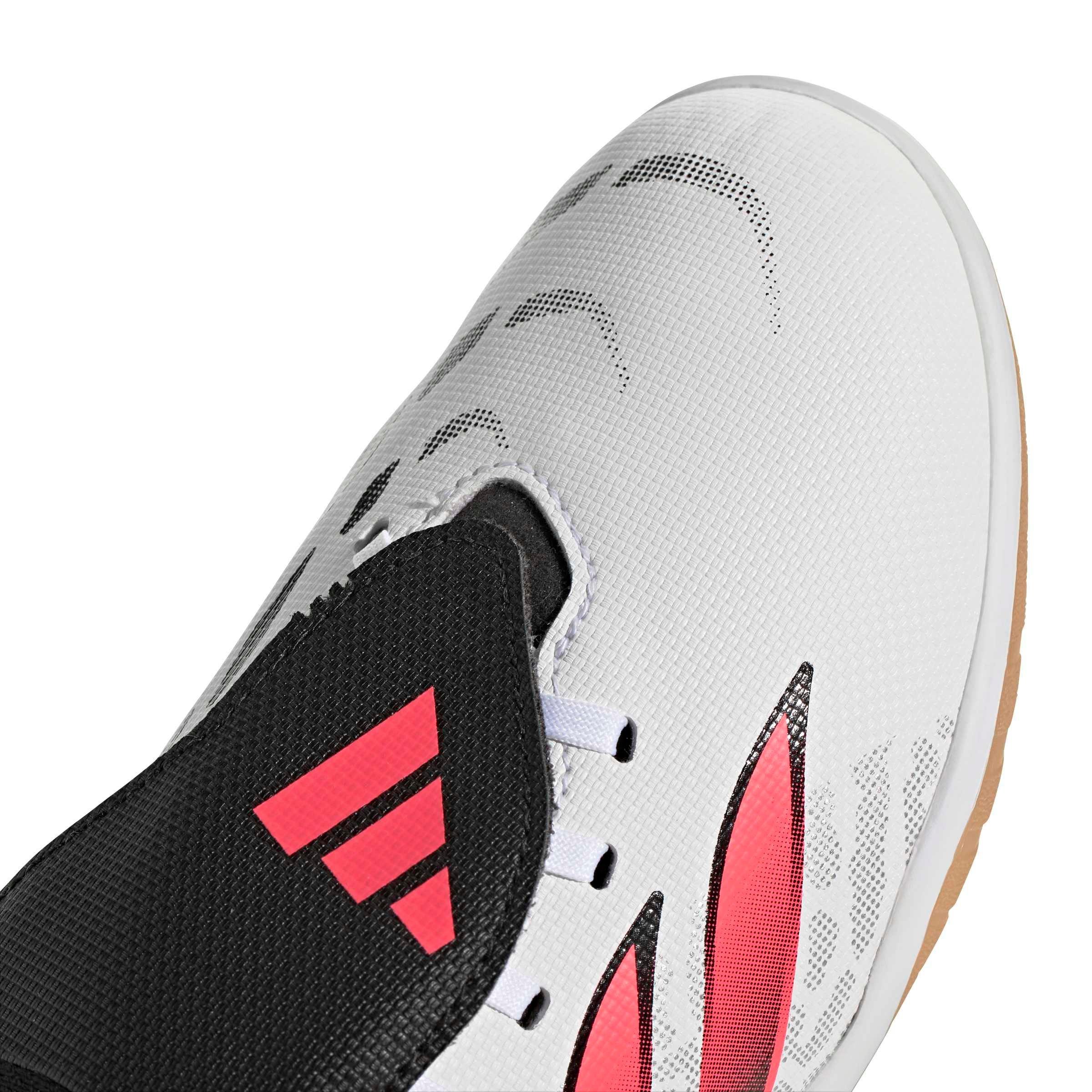 adidas Predator Club FO Tongue Sala IC "White/Solar Turbo/Black" Grade School Kids' Soccer Shoe - WHITE/SOLAR/BLACK