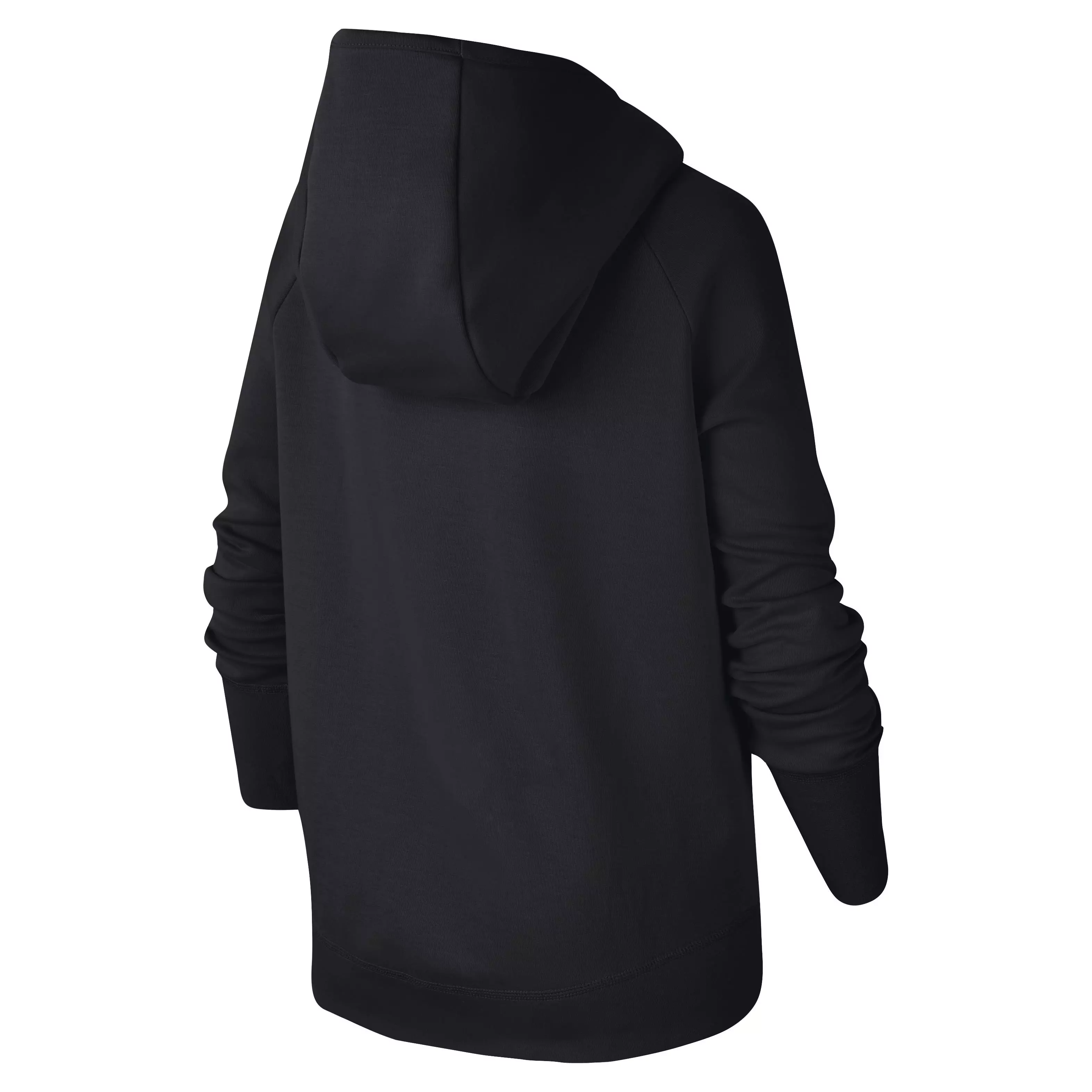 Nike Sportswear Tech Fleece Big Kids' Girls' Full-Zip Hoodie - BLACK