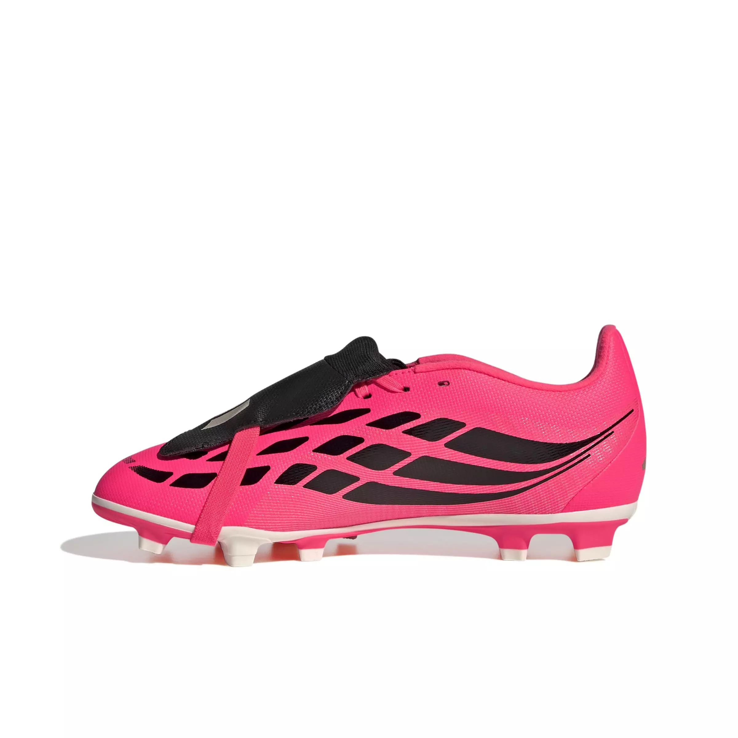 adidas Predator Club FO Tongue MG "Solar Turbo/Thermal Chrome/Black" Grade School Kids' Soccer Cleat - SOLAR/CHROME/BLACK