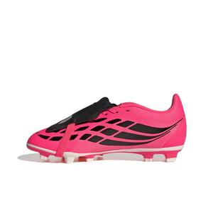 adidas Predator Club FO Tongue MG "Solar Turbo/Thermal Chrome/Black" Grade School Kids' Soccer Cleat - SOLAR/CHROME/BLACK