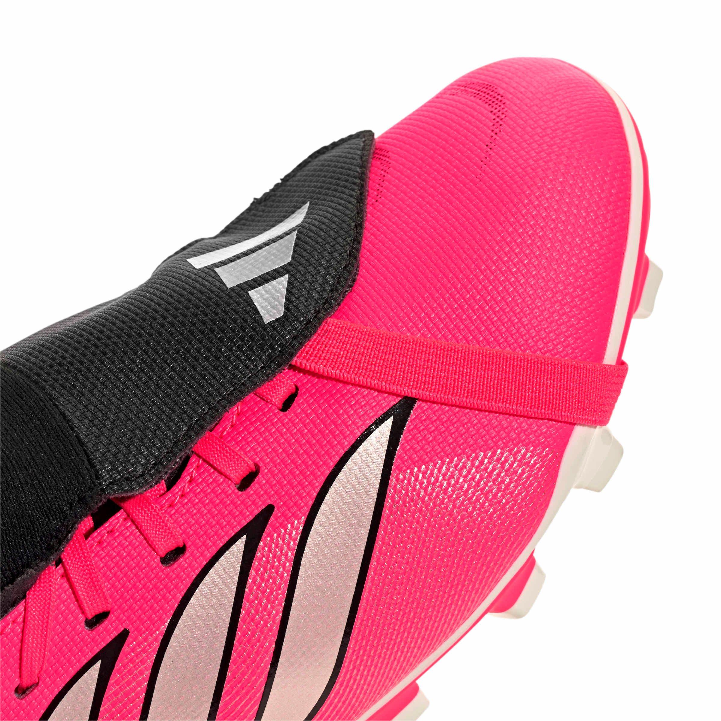 adidas Predator Club FO Tongue MG "Solar Turbo/Thermal Chrome/Black" Grade School Kids' Soccer Cleat - SOLAR/CHROME/BLACK