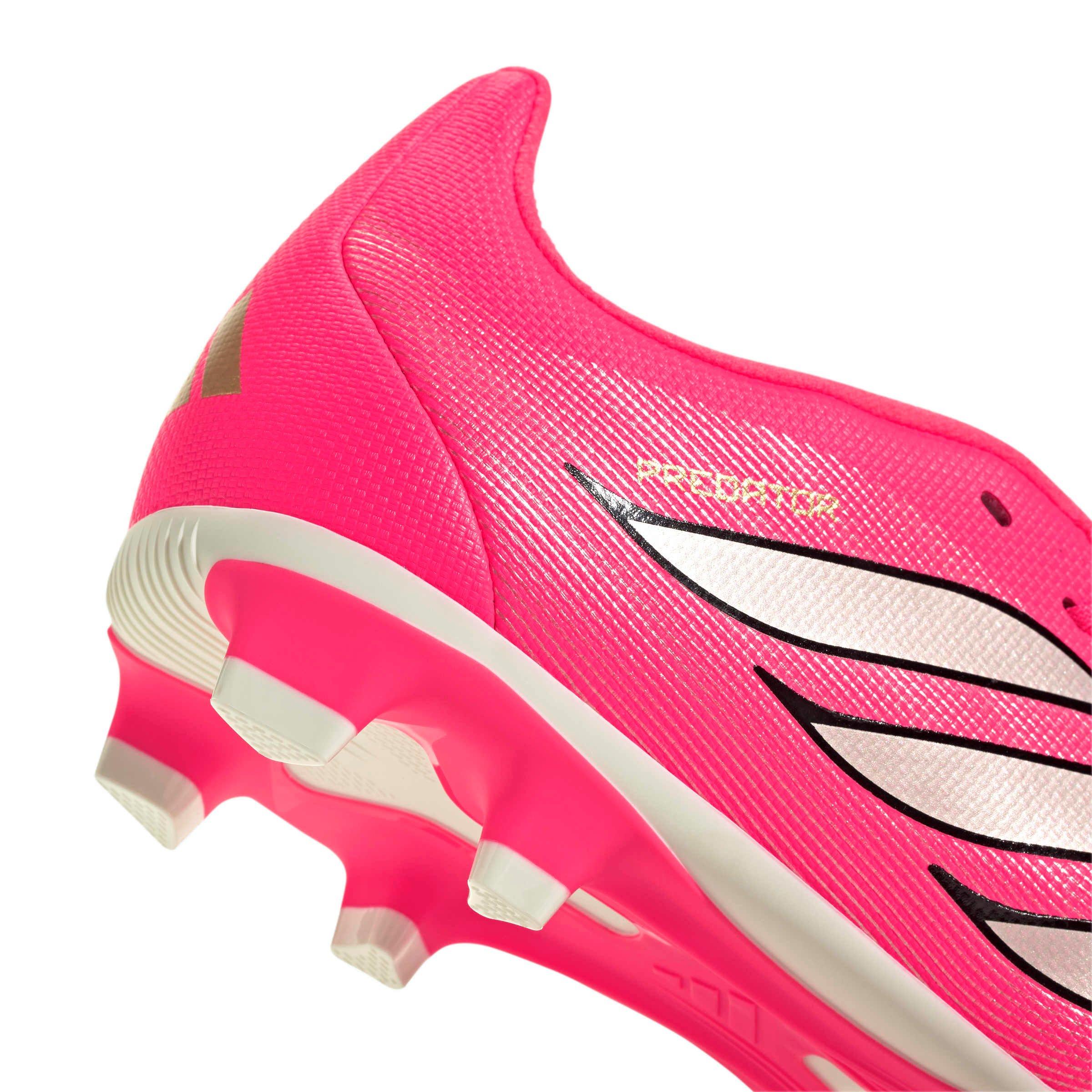 adidas Predator Club FO Tongue MG "Solar Turbo/Thermal Chrome/Black" Grade School Kids' Soccer Cleat - SOLAR/CHROME/BLACK