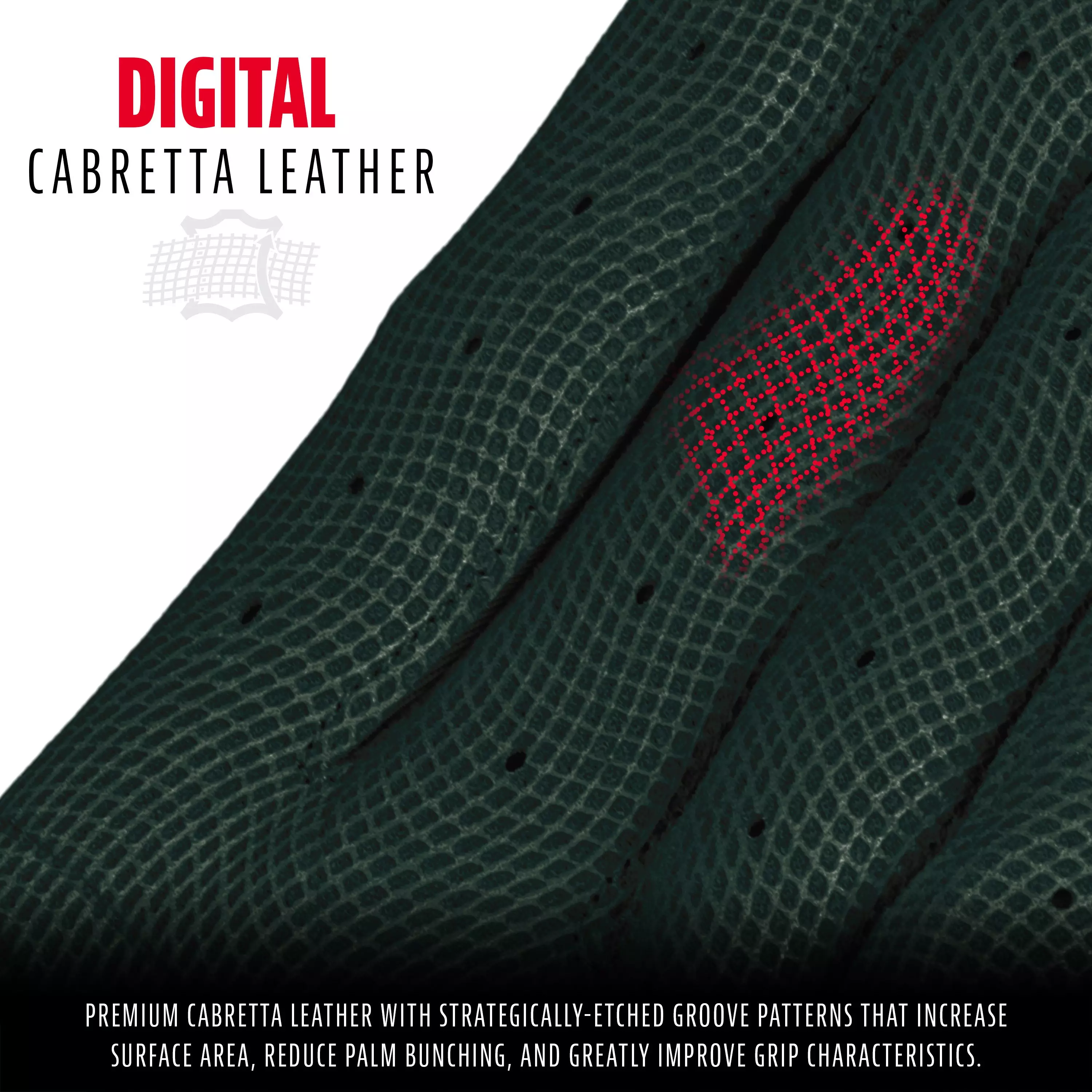 Franklin Sports Youth CFX Pro Hi-Lite Batting Gloves - Forest Green - FOREST GREEN