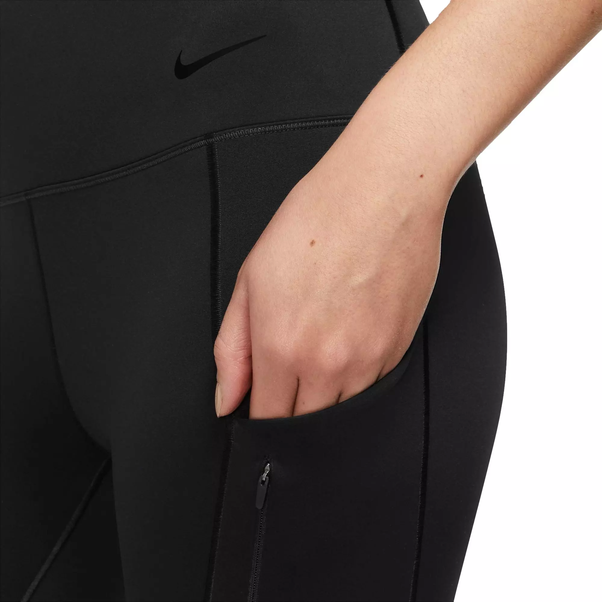 Nike Women's Therma-FIT Go High-Rise 7/8 Leggings - BLACK