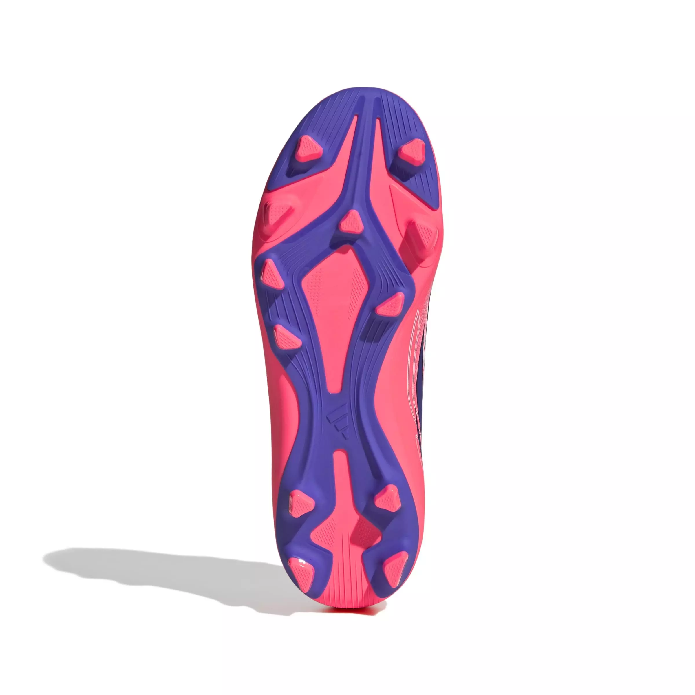 adidas F50 Hyperfast Club MG "Ftwr White/Solar Purple/Solar Turbo" Grade School Kids' Soccer Cleat - WHITE/PURPLE/SOLAR