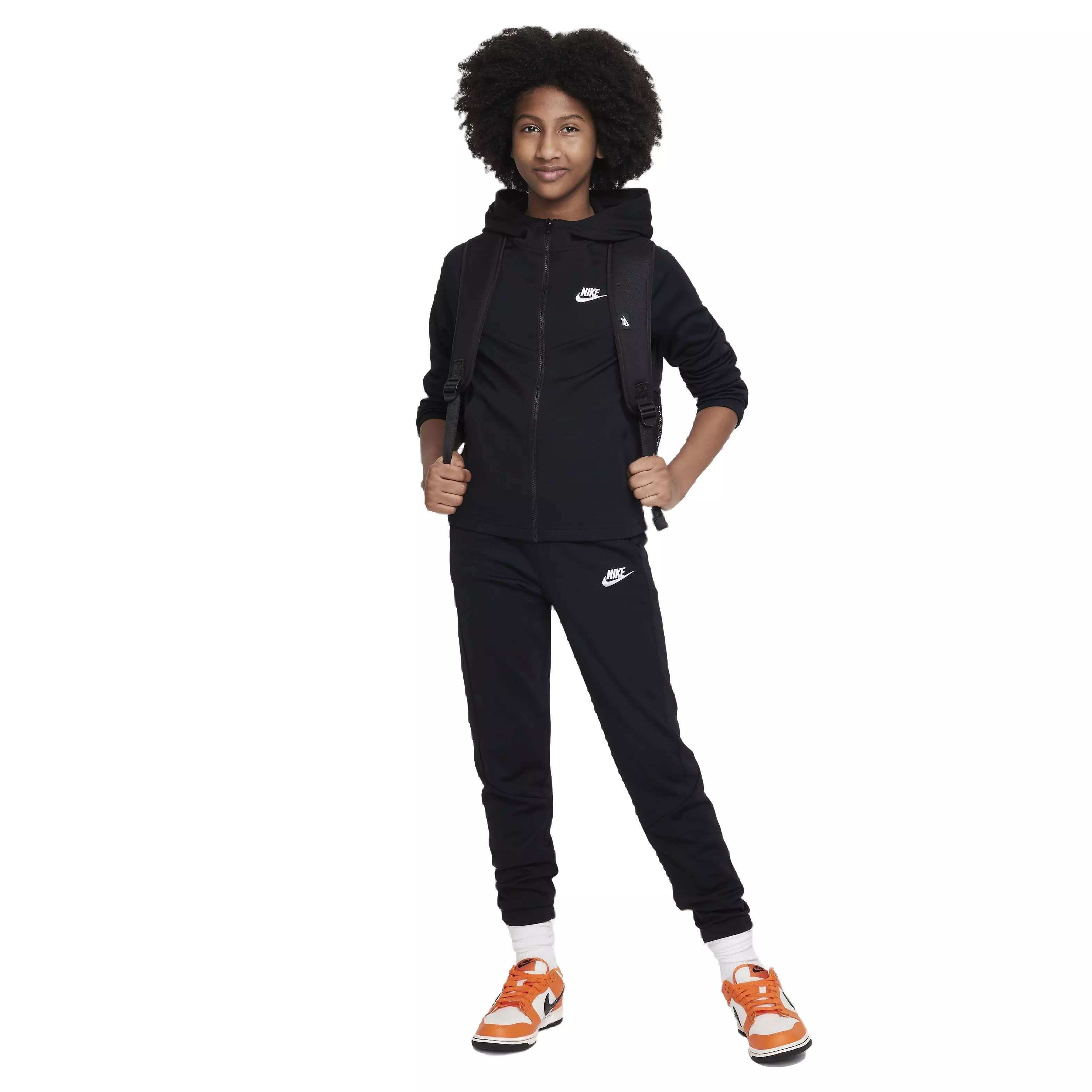Nike Big Girls' Sportswear Tracksuit - BLACK