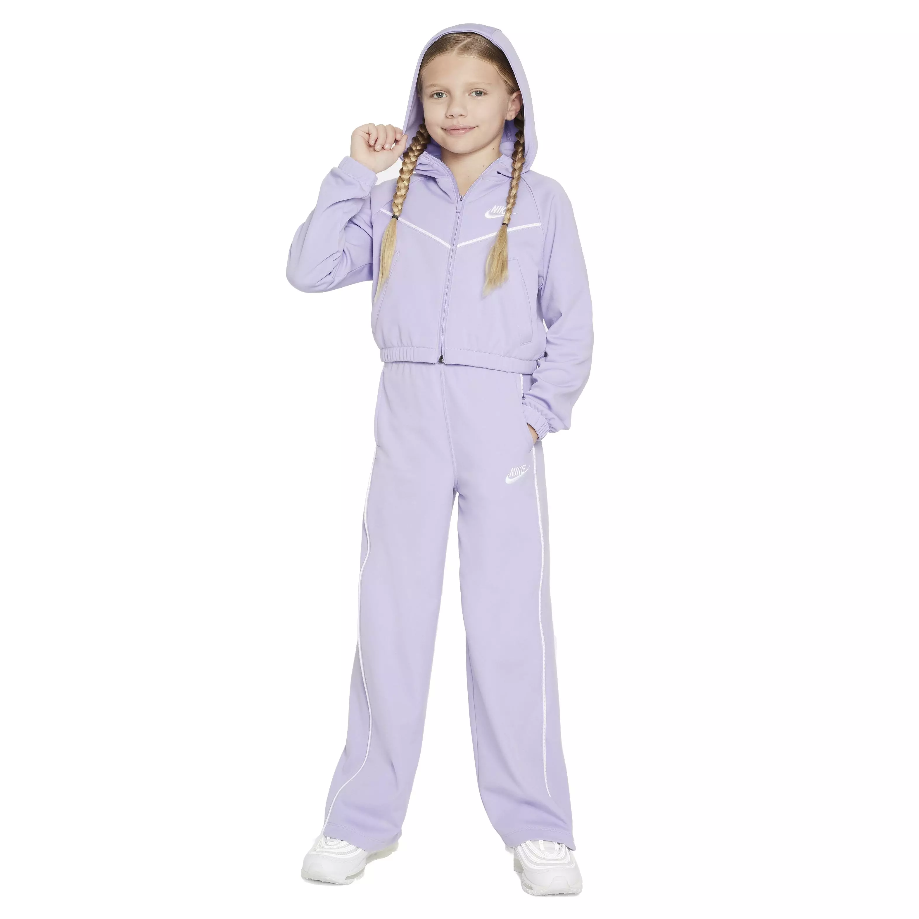 Nike Big Girls' Sportswear Tracksuit - PURPLE