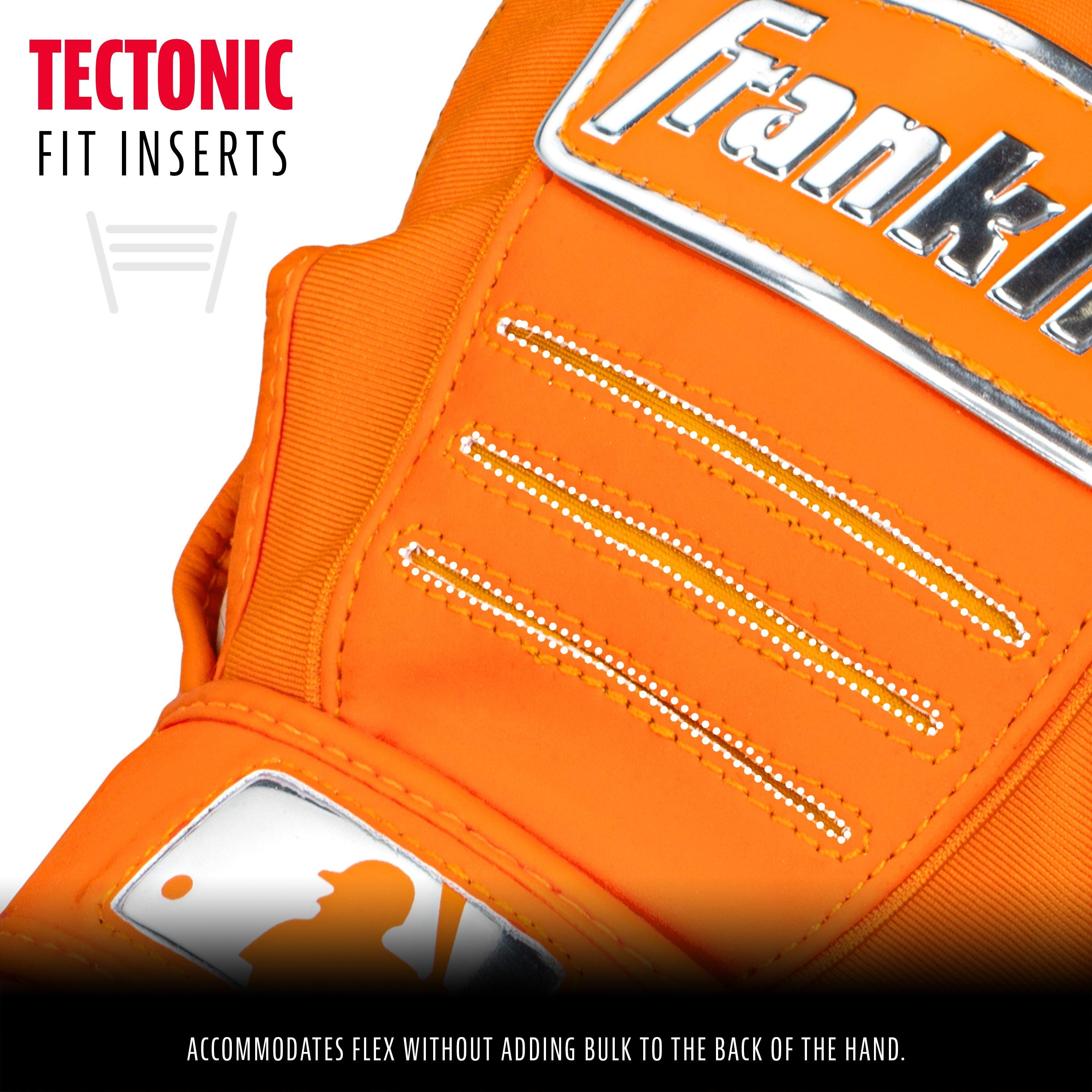 Franklin Sports Youth CFX Pro Hi-Lite Batting Gloves - Orange