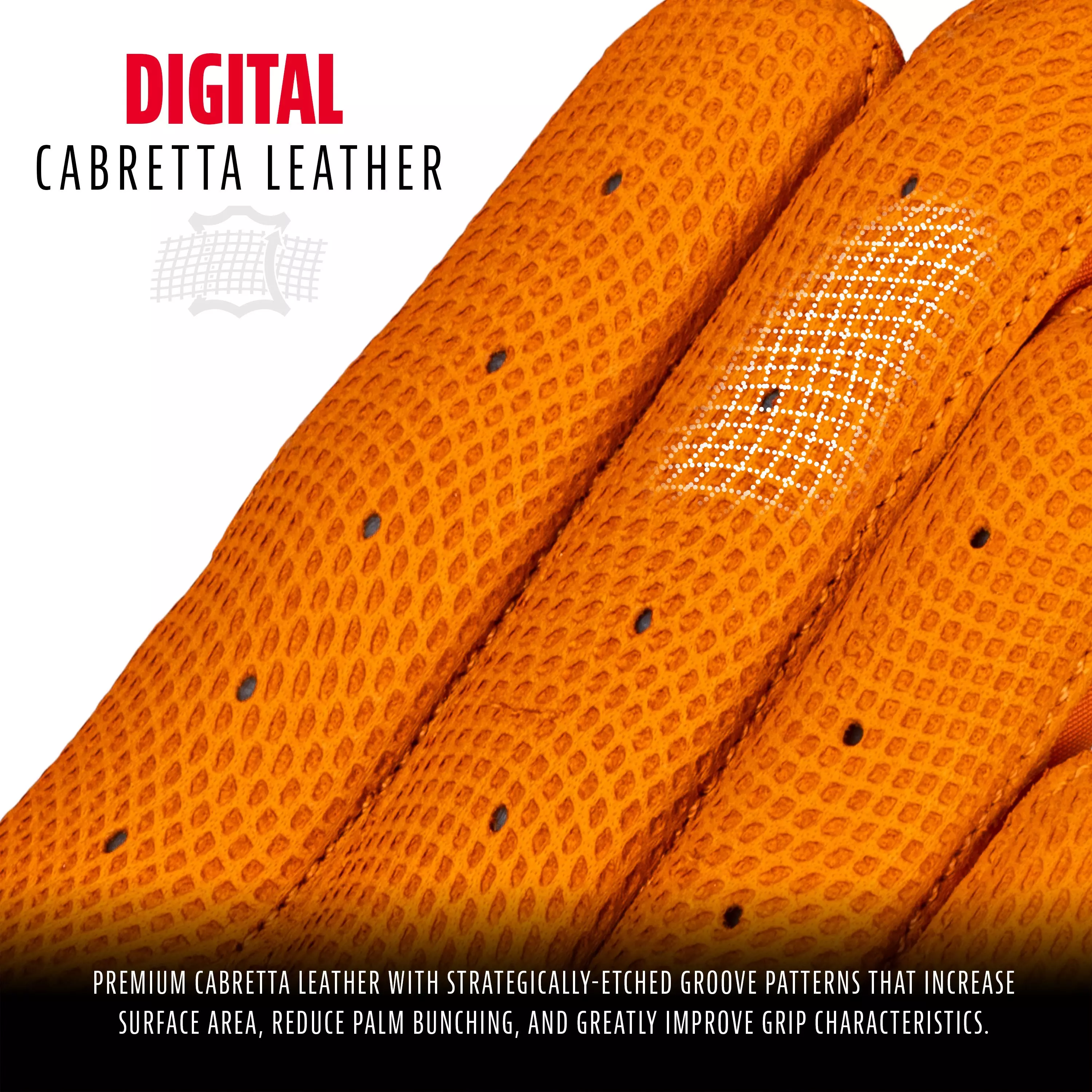 Franklin Sports Youth CFX Pro Hi-Lite Batting Gloves - Orange - ORANGE