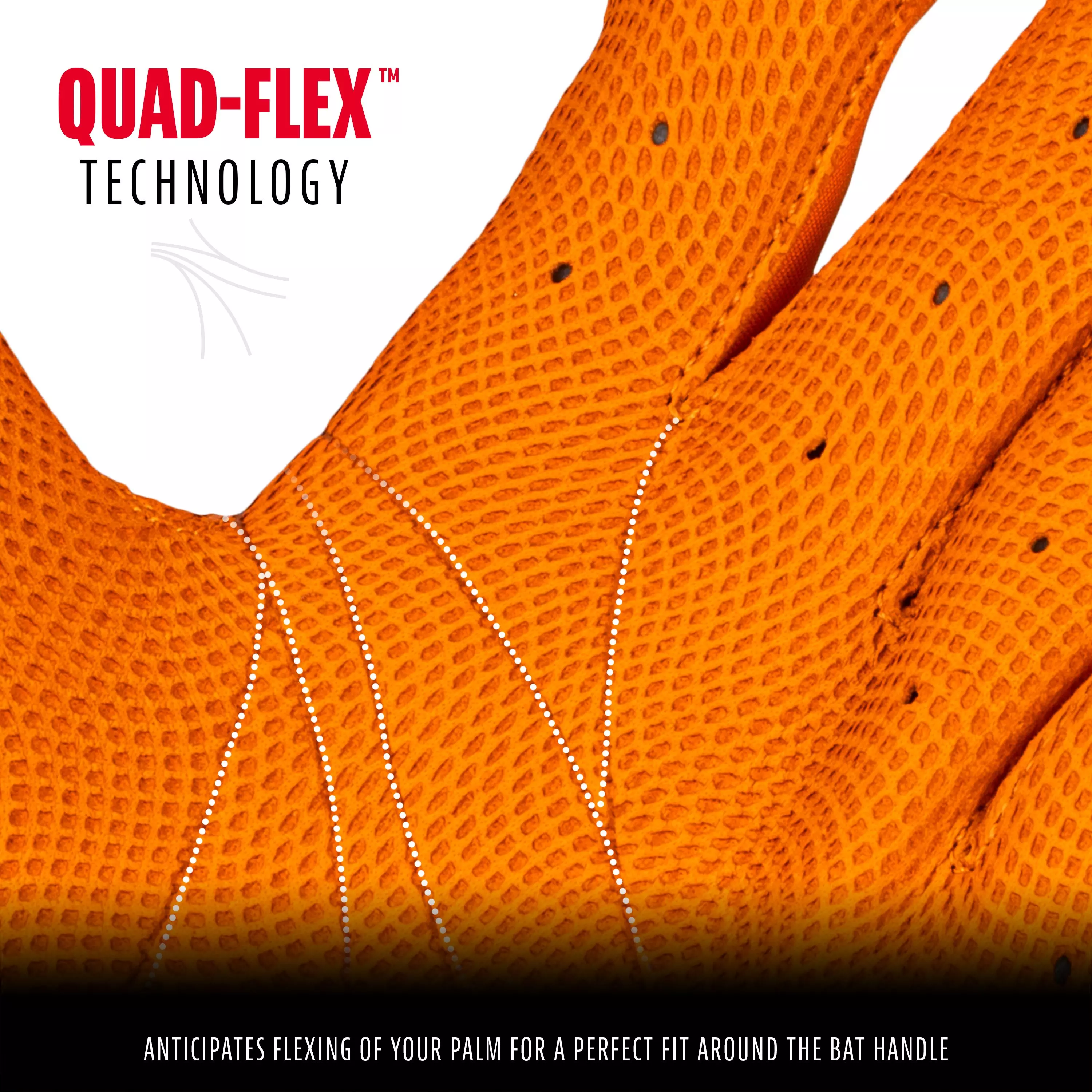 Franklin Sports Youth CFX Pro Hi-Lite Batting Gloves - Orange - ORANGE