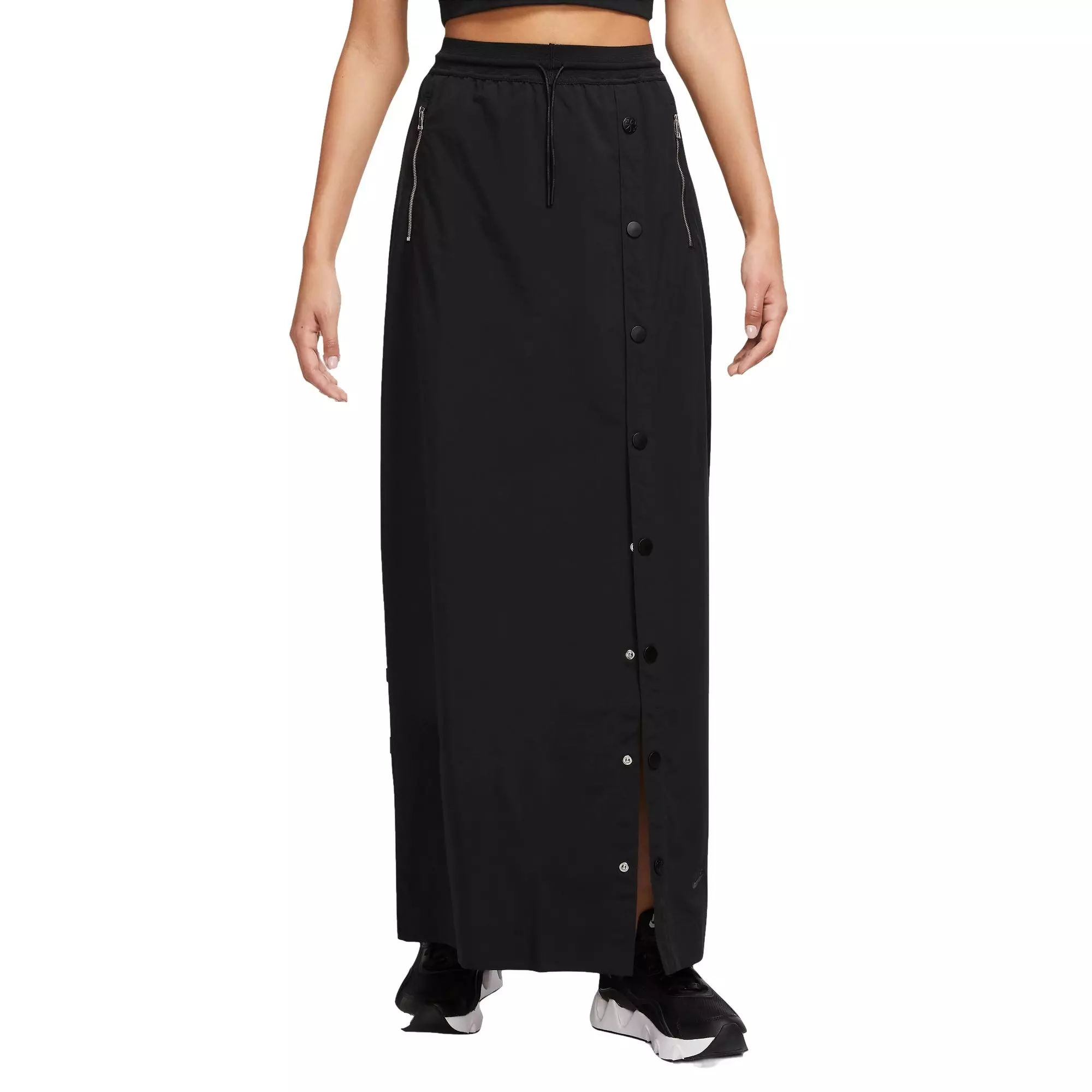 Nike Women's Sportswear TP Repel High-Rise Maxi Skirt - BLACK