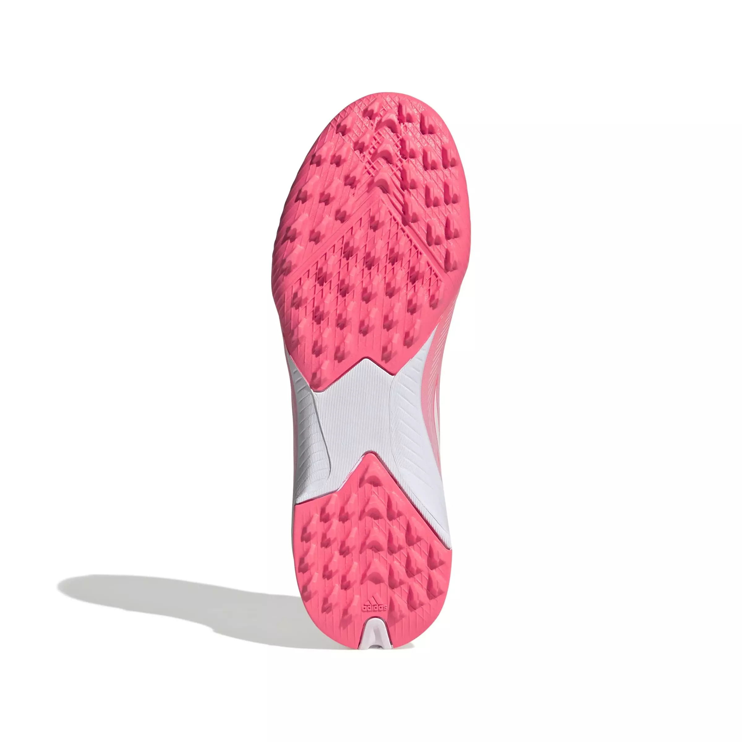 adidas F50 Sparkfusion League Mid Cut Turf "Solar Turbo/White/Pink" Grade School Kids' Soccer Shoe - SOLAR/WHITE/PINK