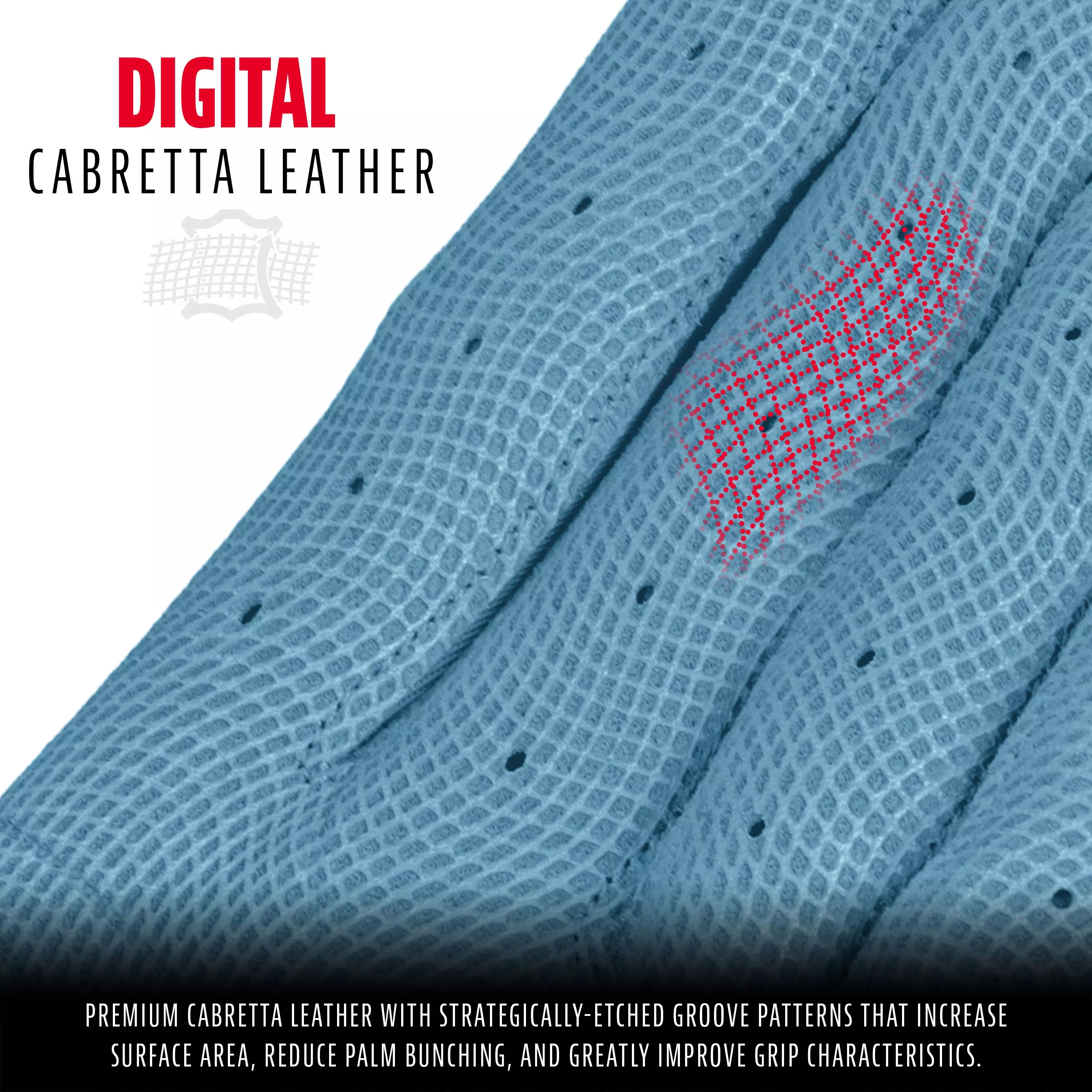 Franklin Sports Youth CFX Pro Hi-Lite Batting Gloves - Carolina Blue - CAROLINA BLUE