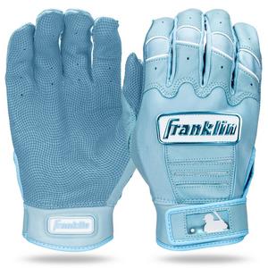 Franklin Sports Youth CFX Pro Hi-Lite Batting Gloves - Carolina Blue
