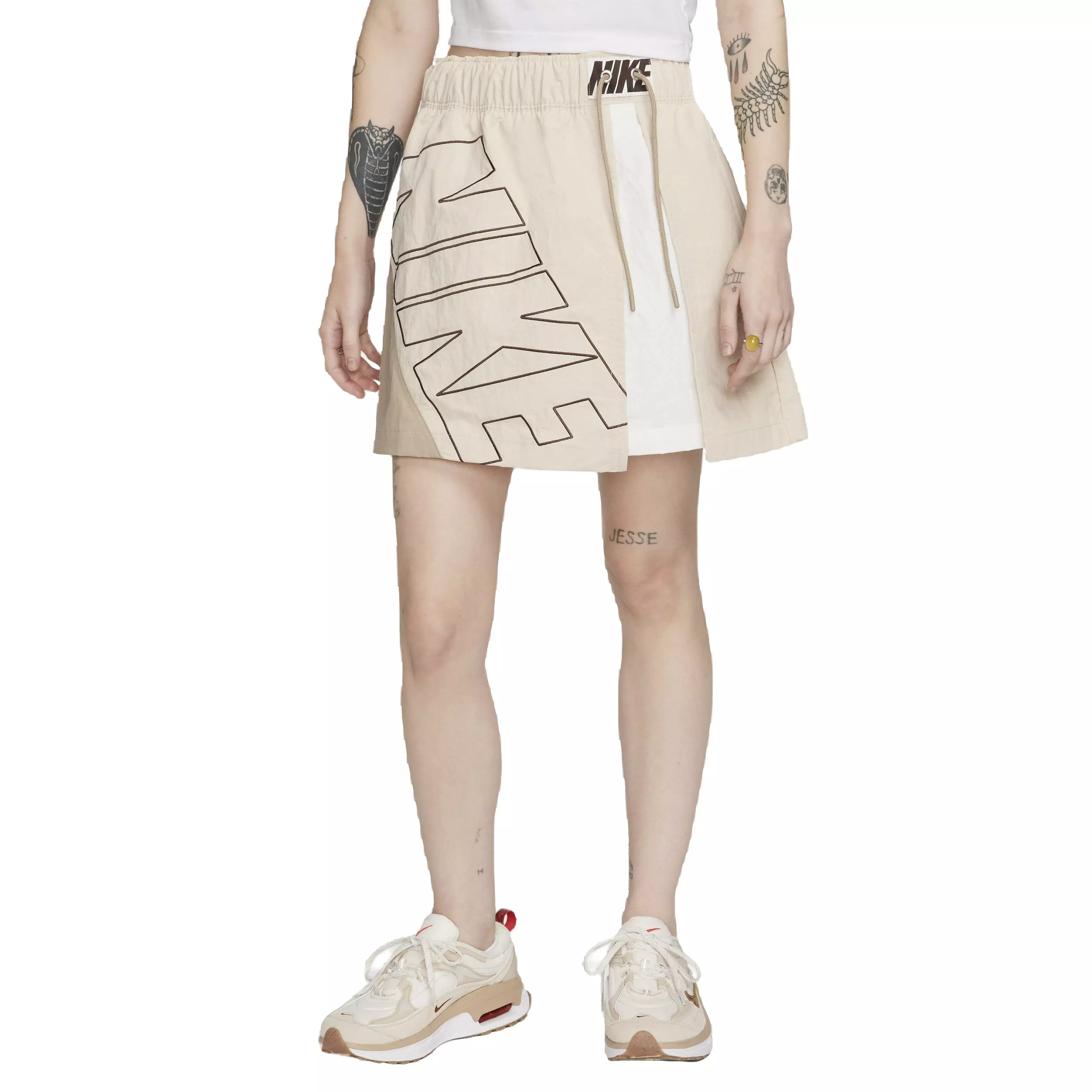 Nike Women's Sportswear Nylon Tracksuit Skirt - WHITE