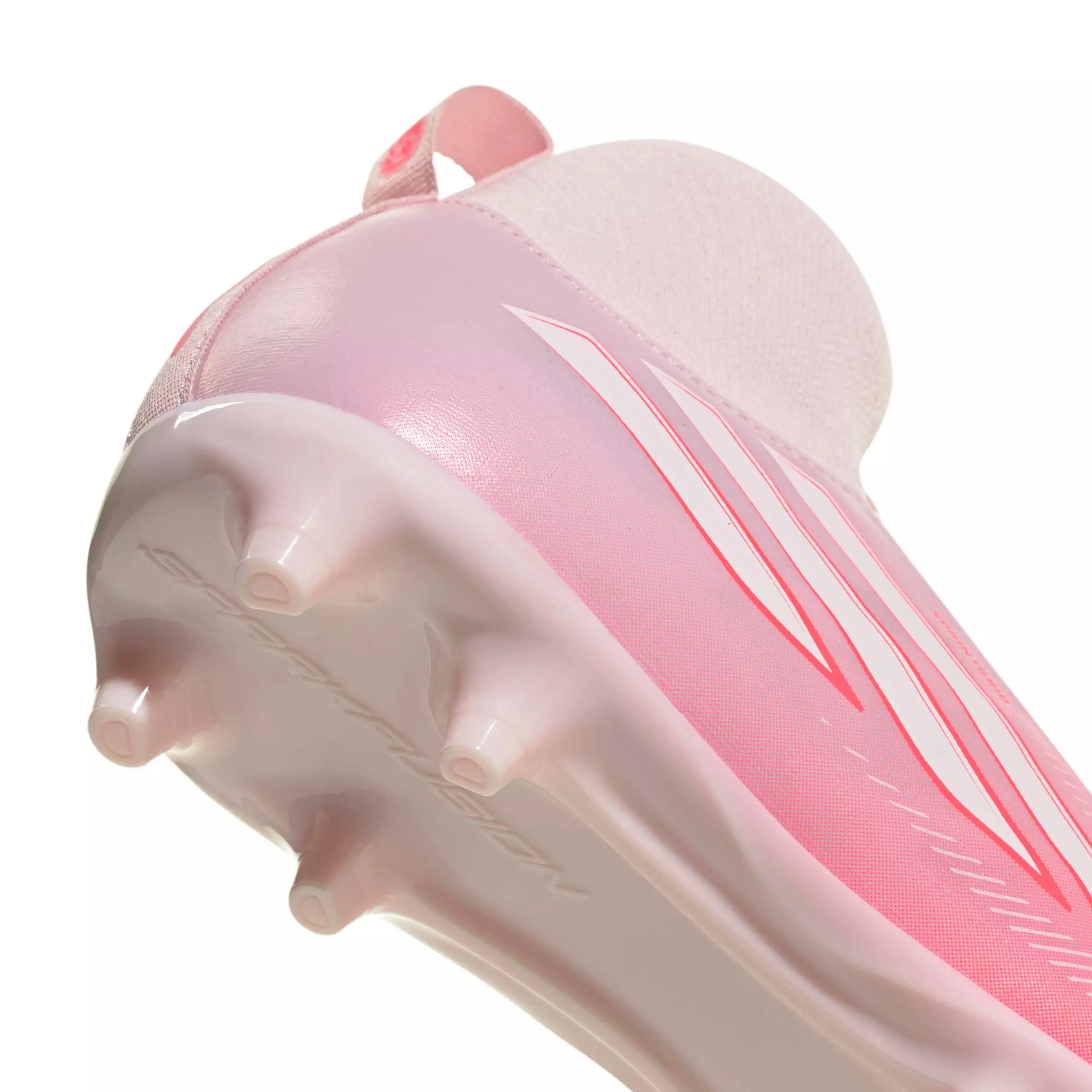 adidas F50 Sparkfusion League Mid Cut MG "Solar Turbo/White/Pink" Grade School Kids' Soccer Cleat - SOLAR/WHITE/PINK