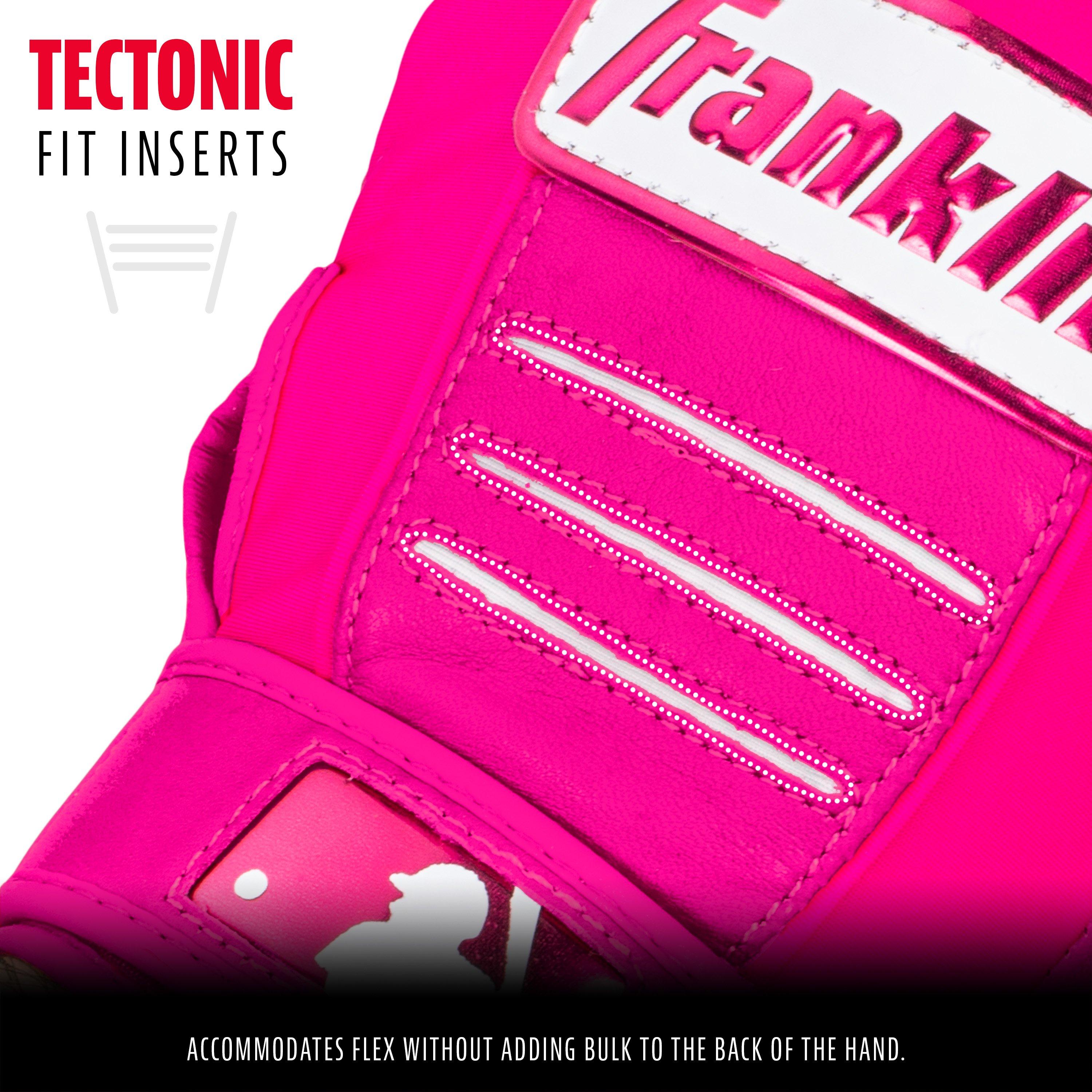 Franklin Sports Youth CFX Pro Hi-Lite Batting Gloves - Pink