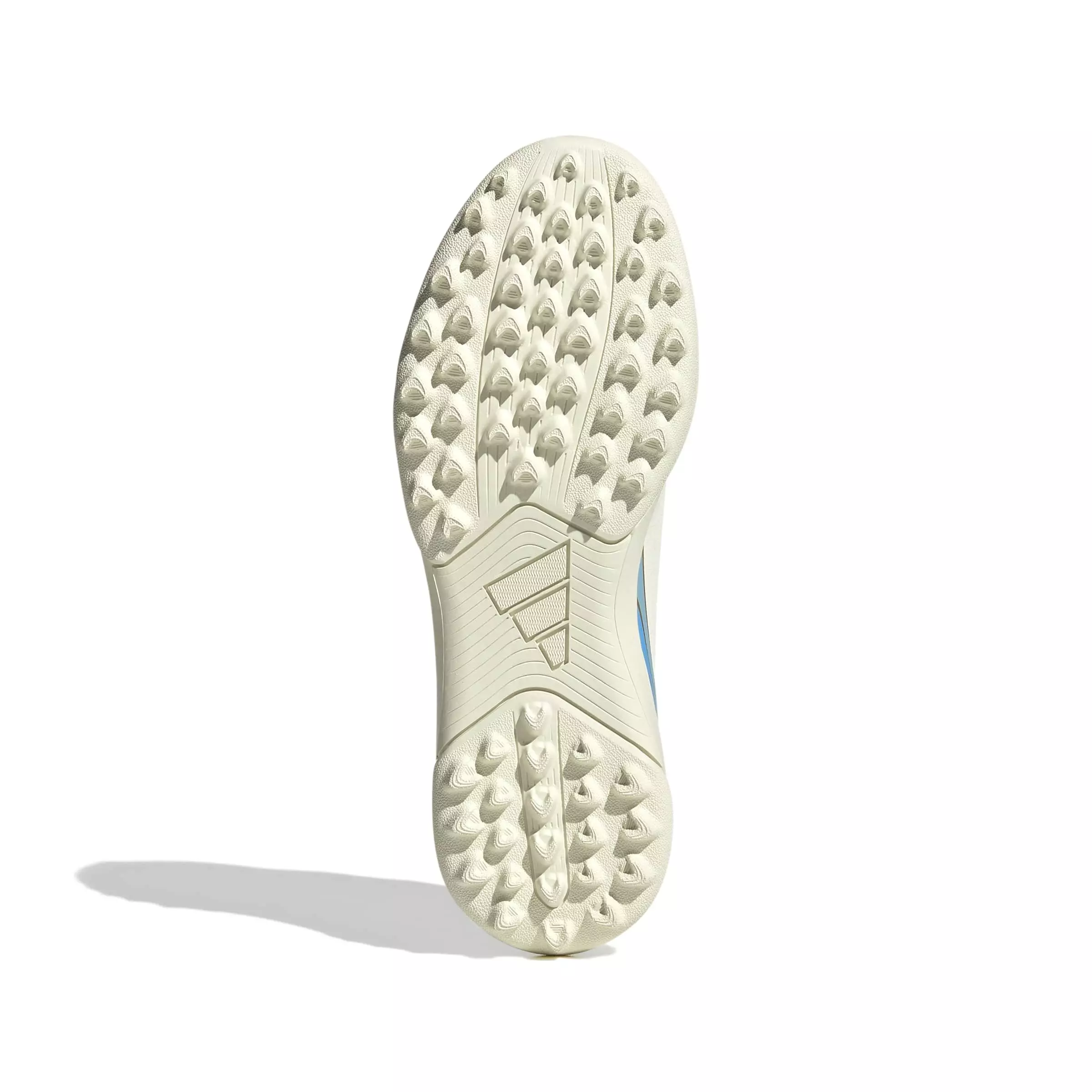 adidas F50 Messi Club Turf "Ivory/Semi Blue Burst/Icey Blue" Grade School Kids' Soccer Shoe - IVORY/BLUE/BLUE