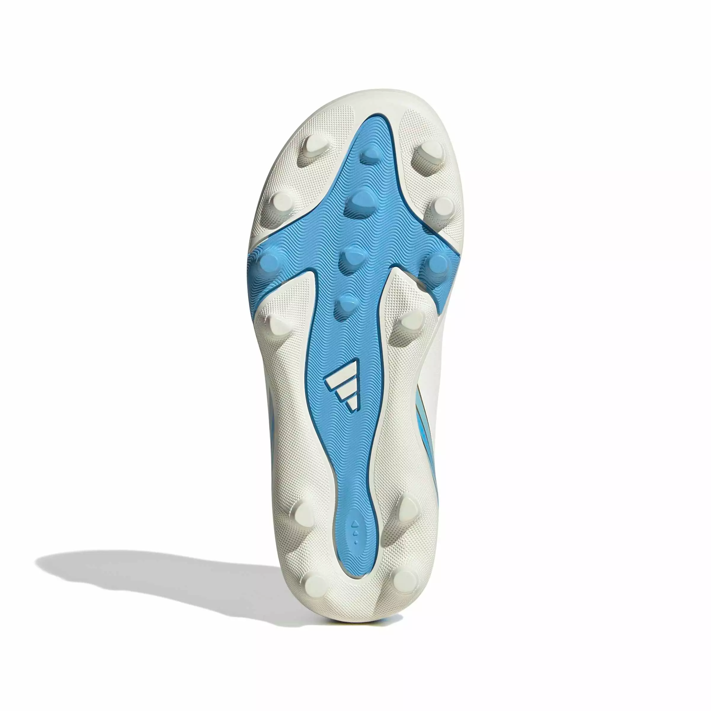 adidas F50 Messi Club Velcro MG "Ivory/Semi Blue Burst/Icey Blue" Preschool Kids' Soccer Cleat - IVORY/BLUE/BLUE