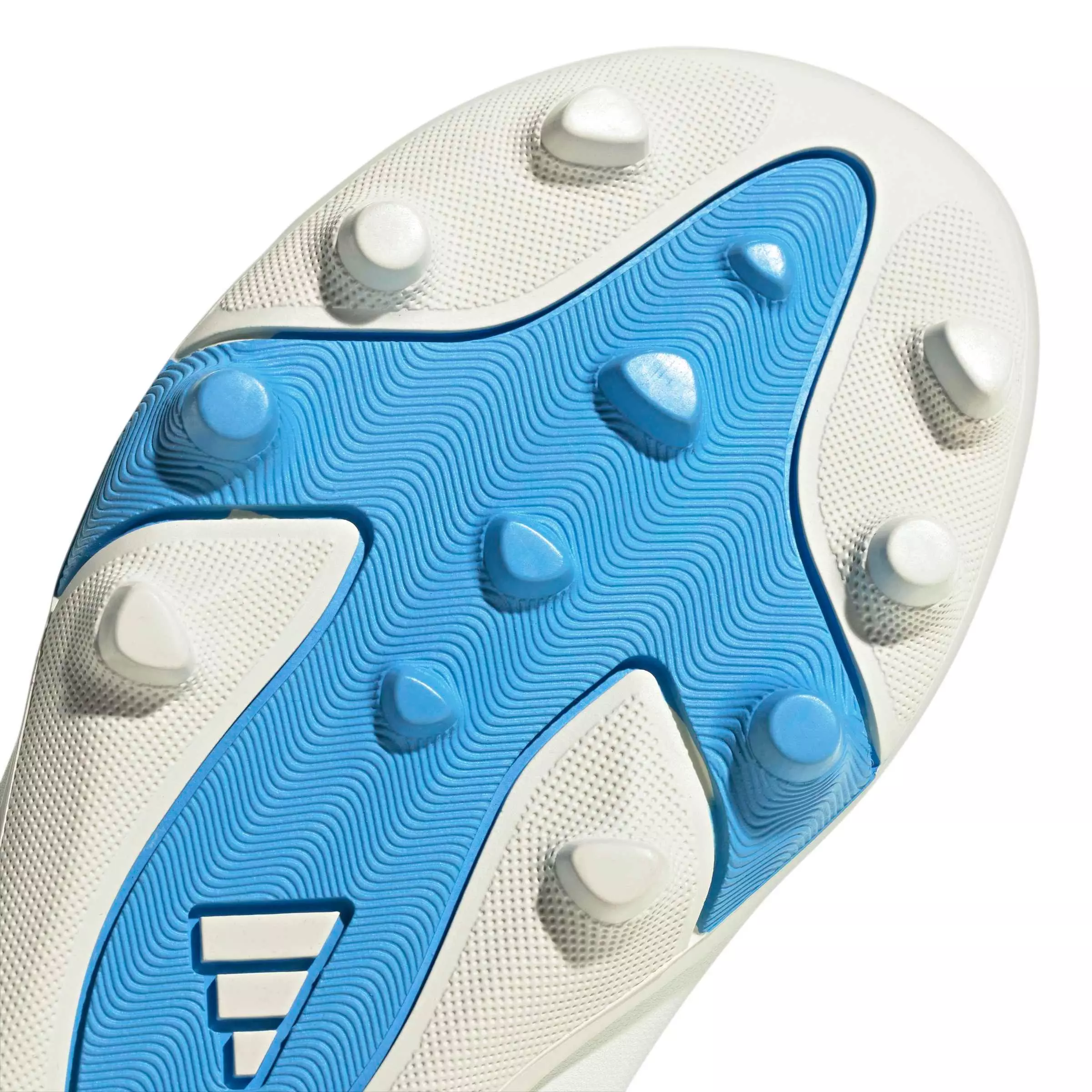 adidas F50 Messi Club Velcro MG "Ivory/Semi Blue Burst/Icey Blue" Preschool Kids' Soccer Cleat - IVORY/BLUE/BLUE