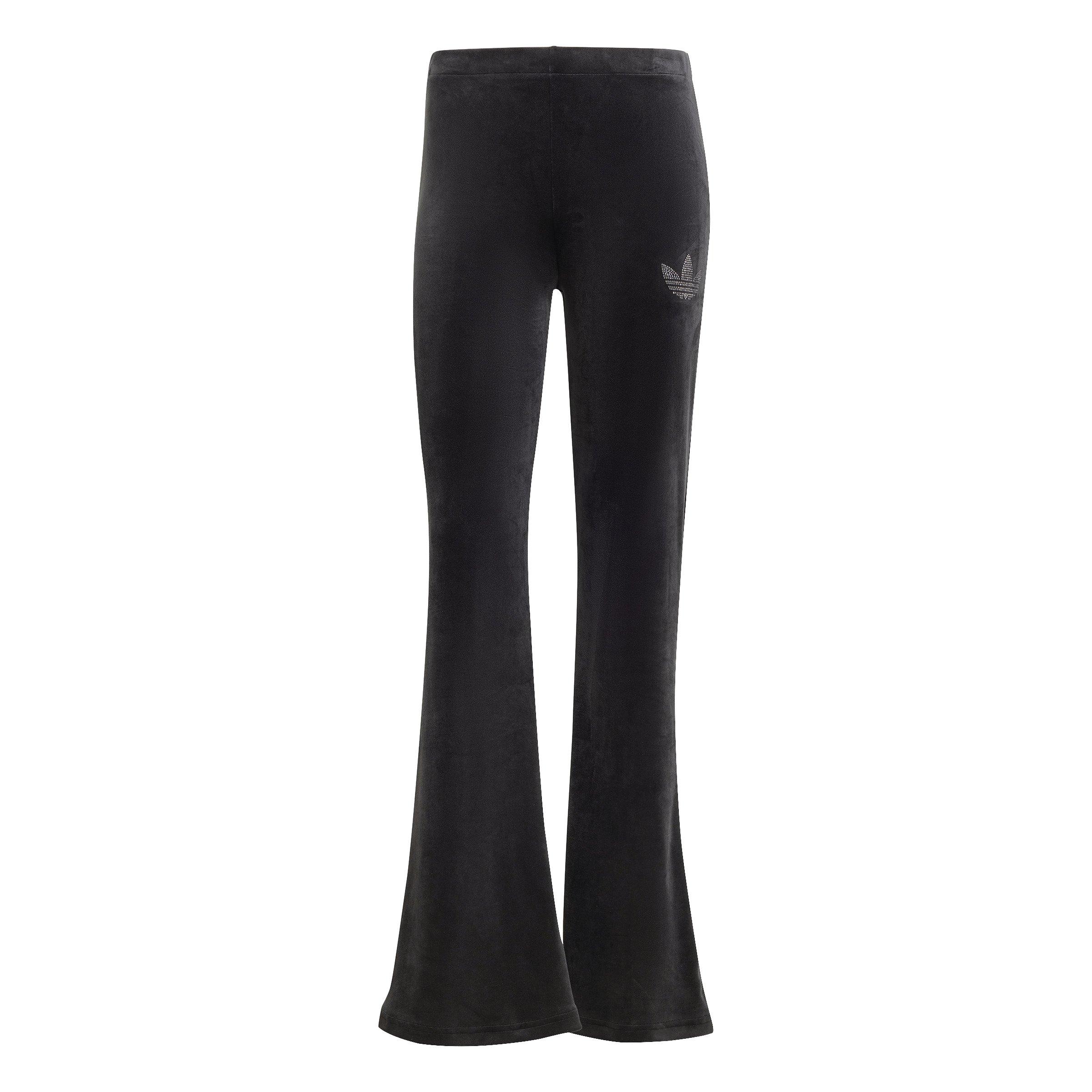 【adidas】VELVET JOGGERS WITH RHINESTONE TREFOIL パンツ adidas Women's Velvet Rhinestone Trefoil Joggers Aurora