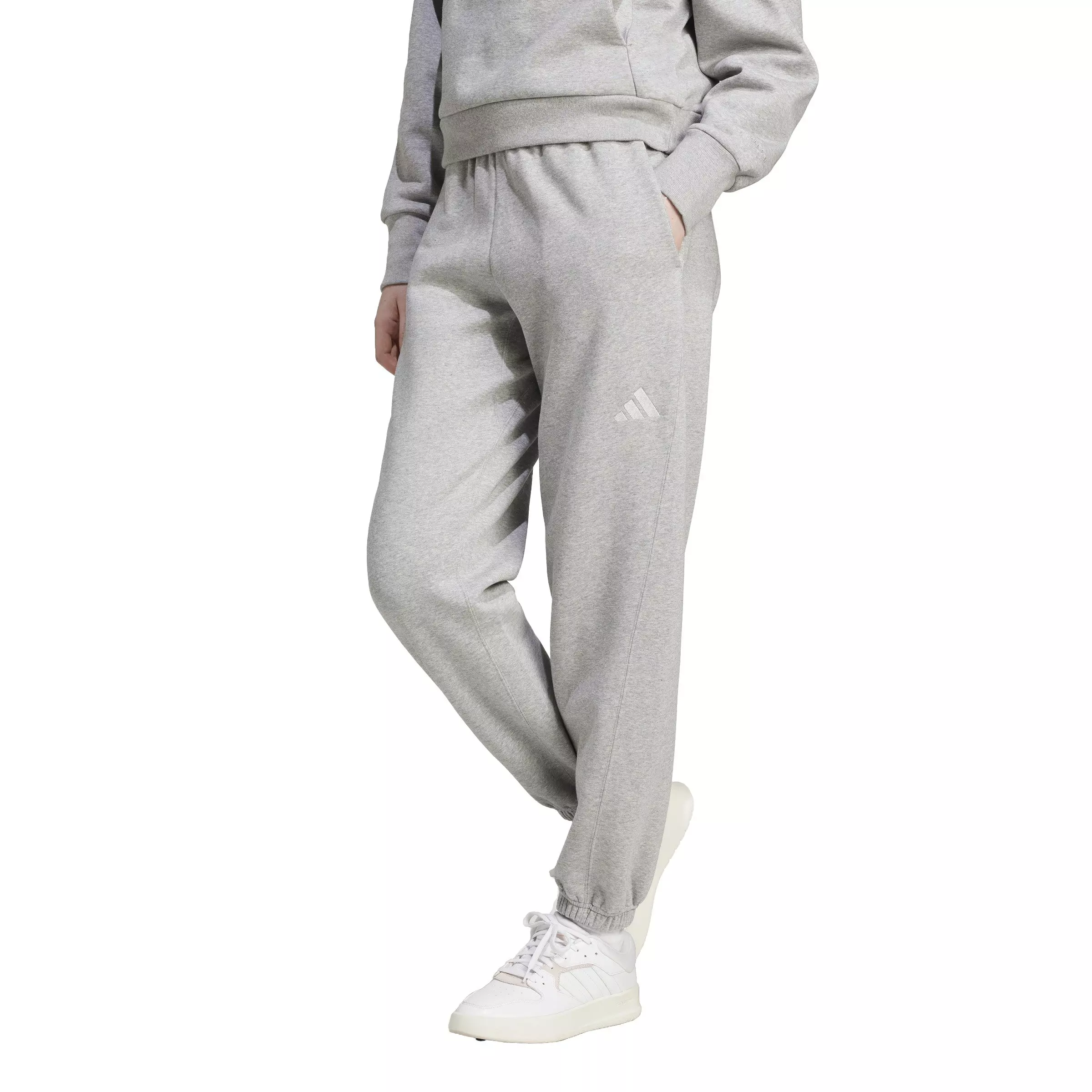 adidas Women's ALL SZN Fleece Loose Joggers - Grey - GREY