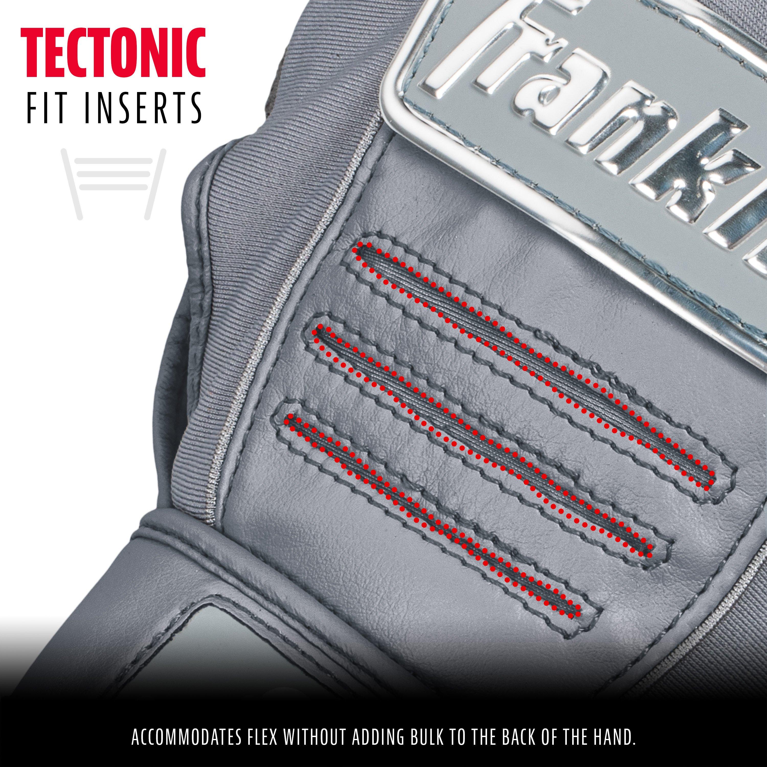 Franklin Sports Youth MLB CFX Pro Series Batting Gloves - Grey