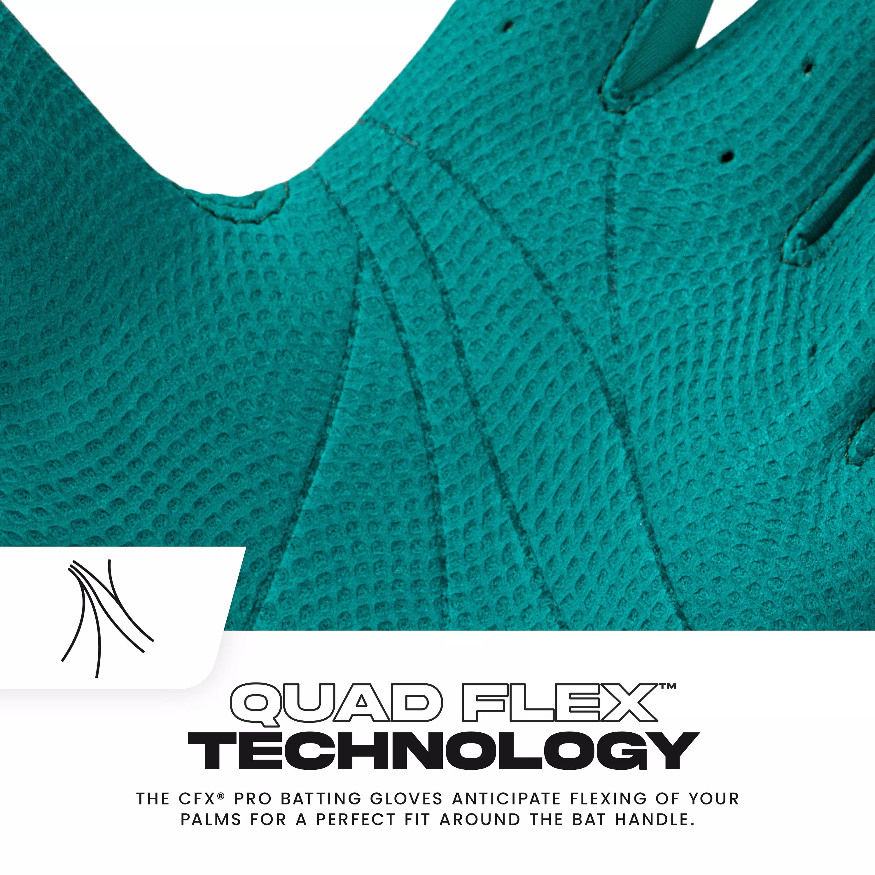 Franklin Sports CFX Pro Batting Gloves - ORANGE/BLUE