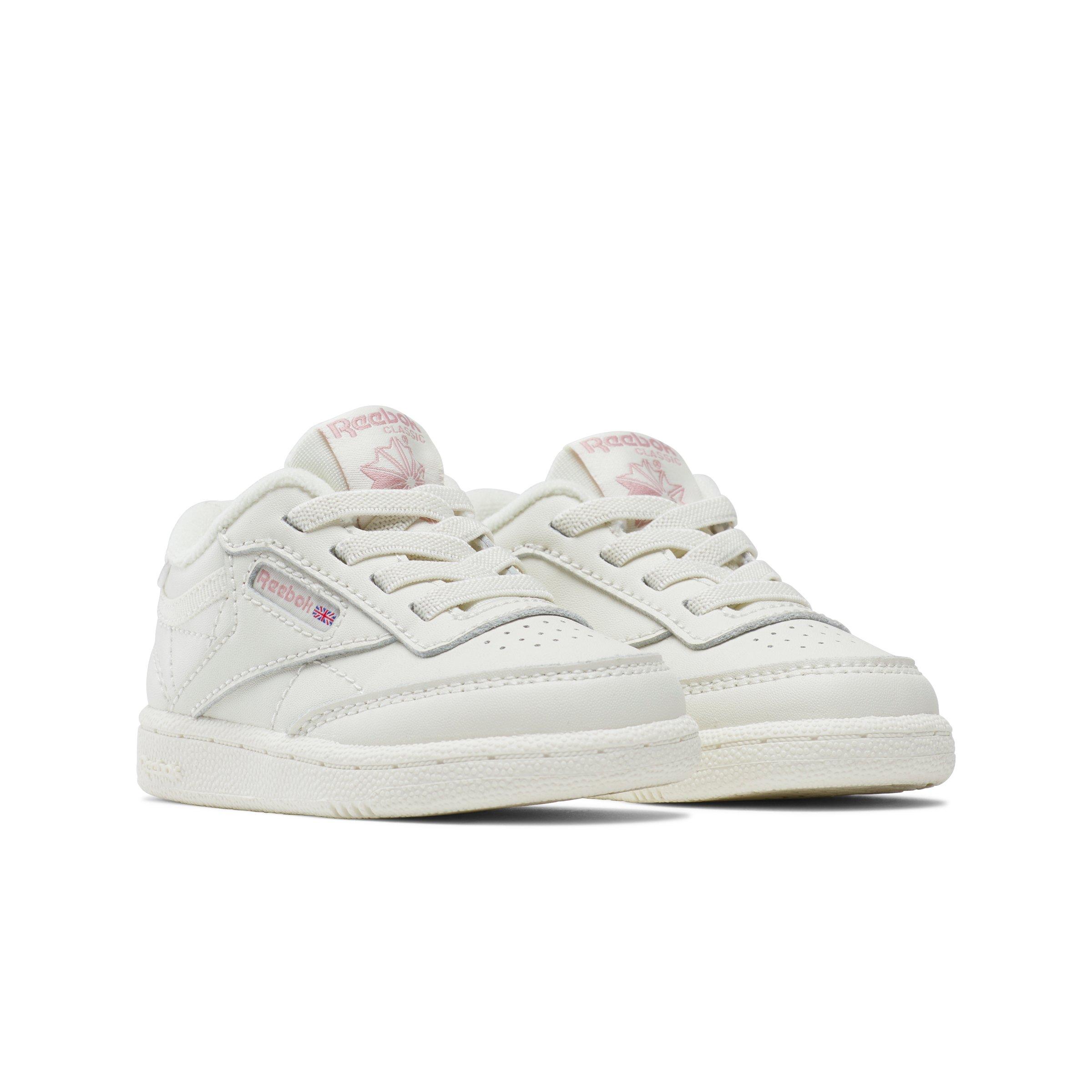 Reebok Club C Infant Girls' "White/Pink" Shoe