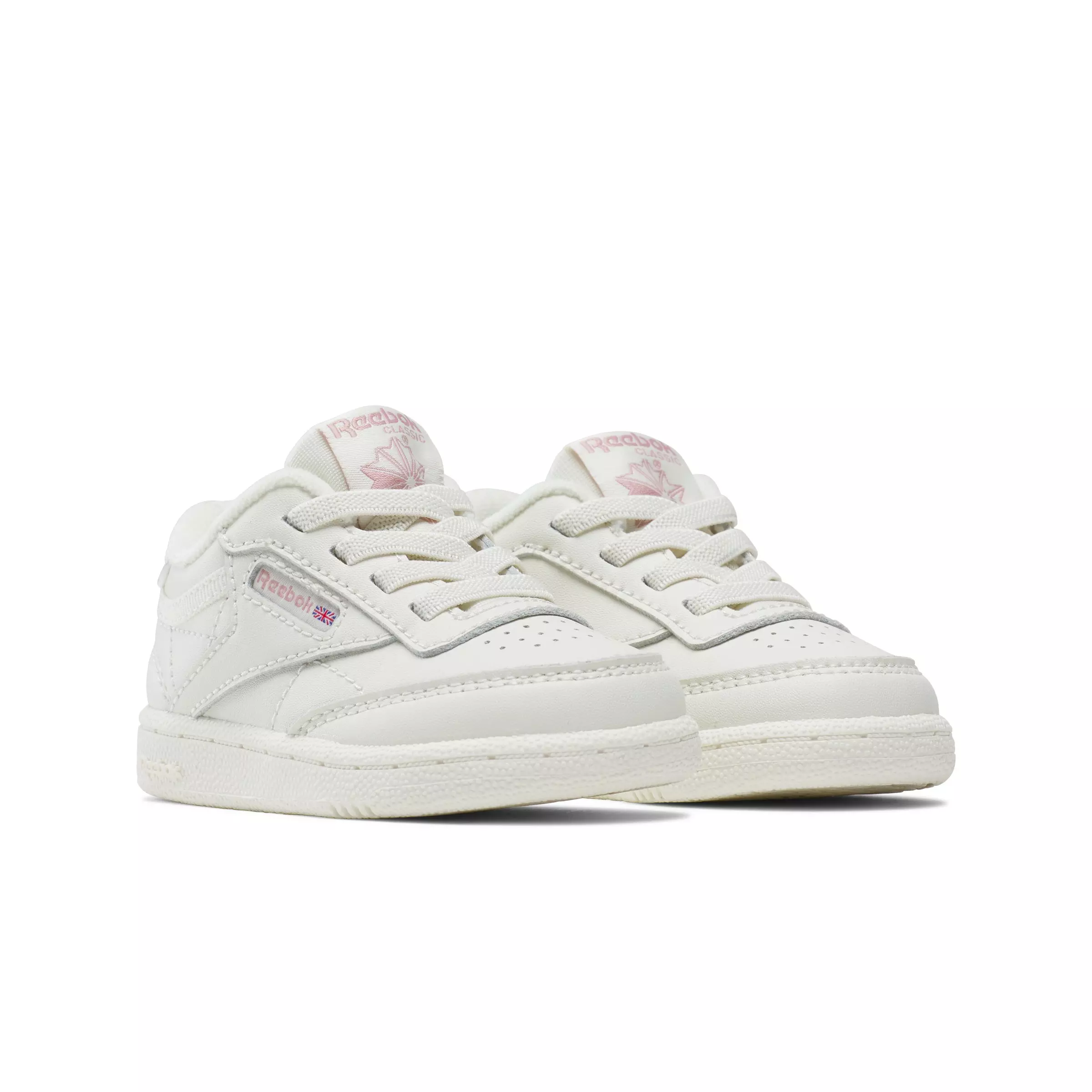 Reebok Club C "White/Pink" Infant Girls' Shoe - WHITE/PINK