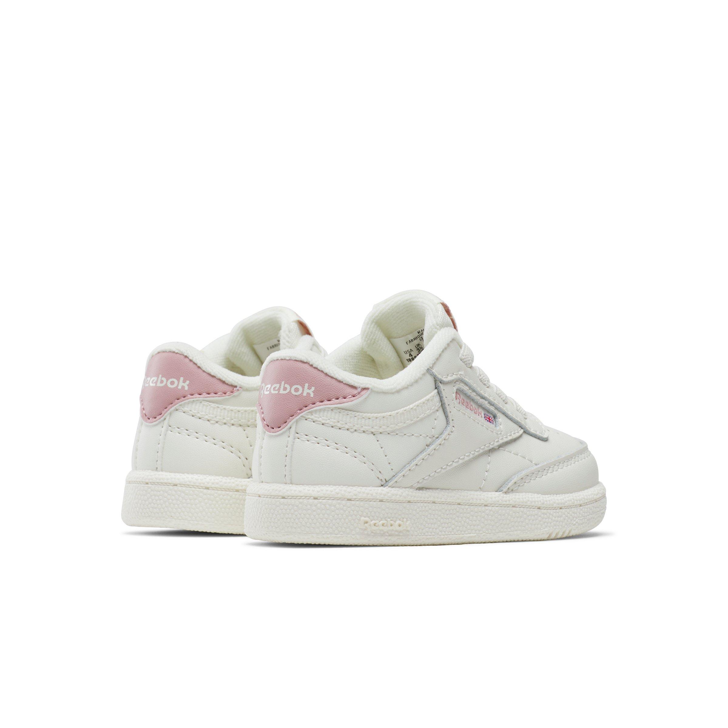 Reebok Club C Infant Girls' "White/Pink" Shoe
